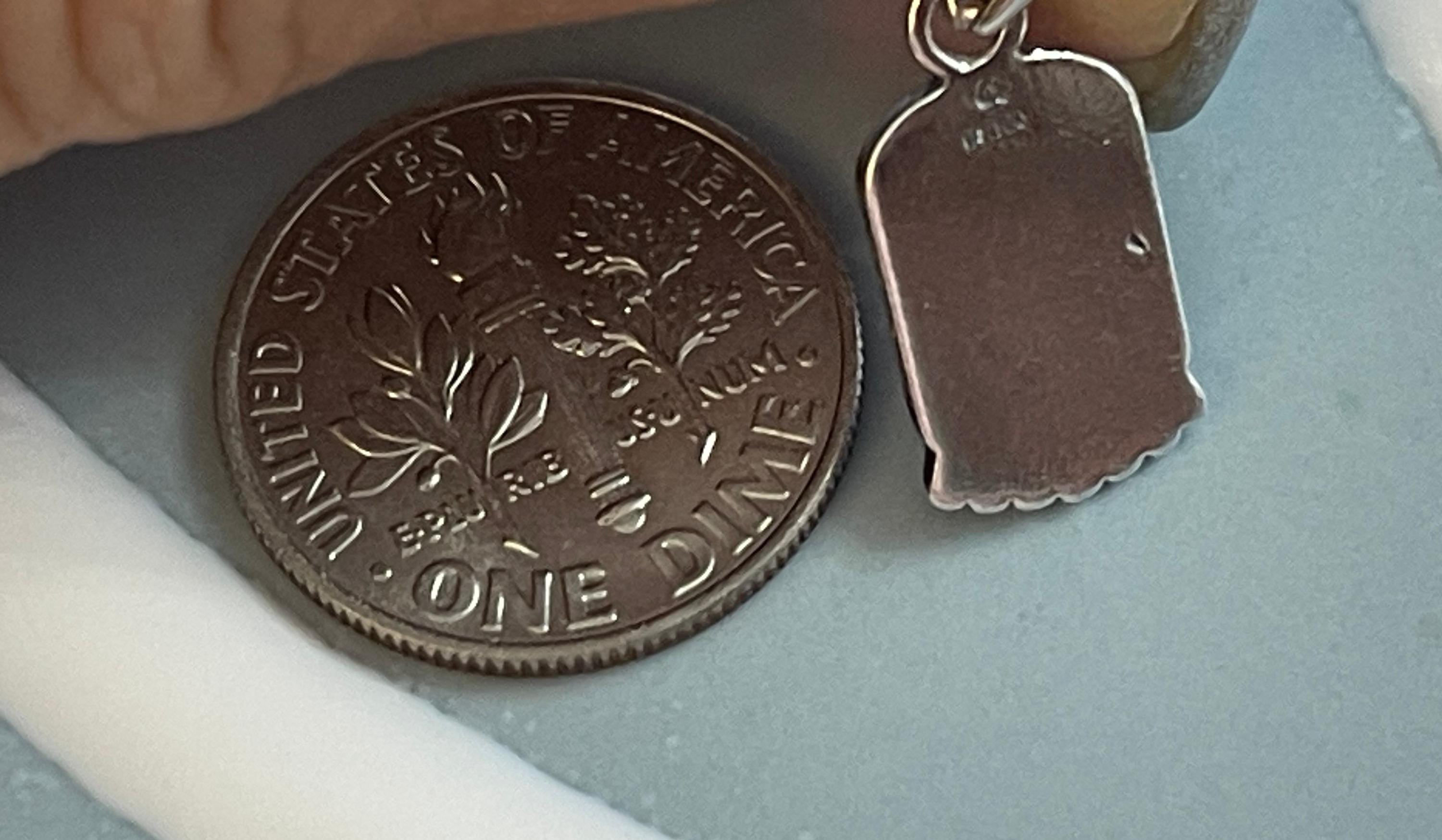 Sterling Silver Good Luck Charm Pendant