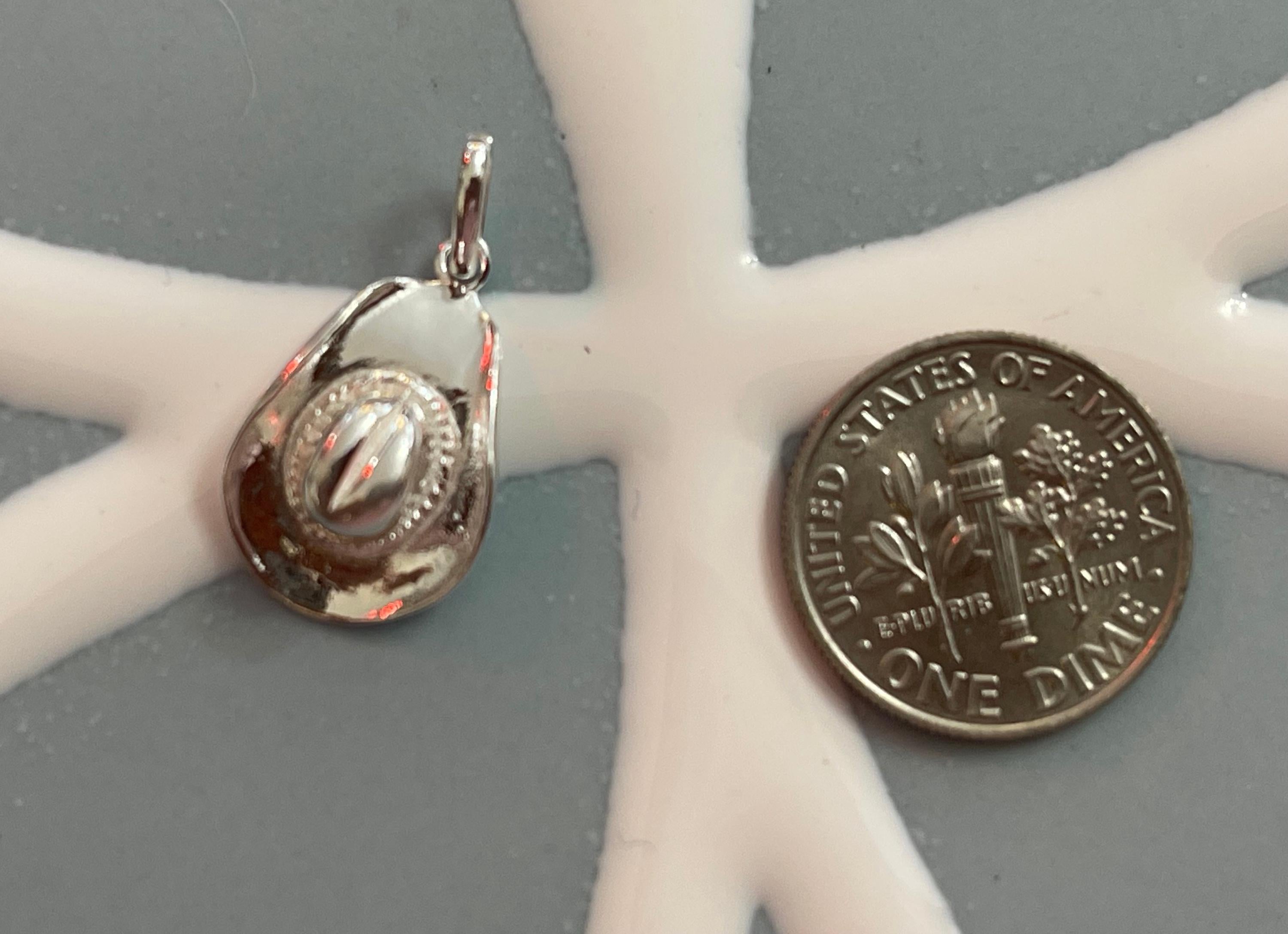 Sterling Silver Cowboy Hat Charm