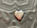 Sterling Silver Rhodium-plated Pink Ribbon Love Heart Locket