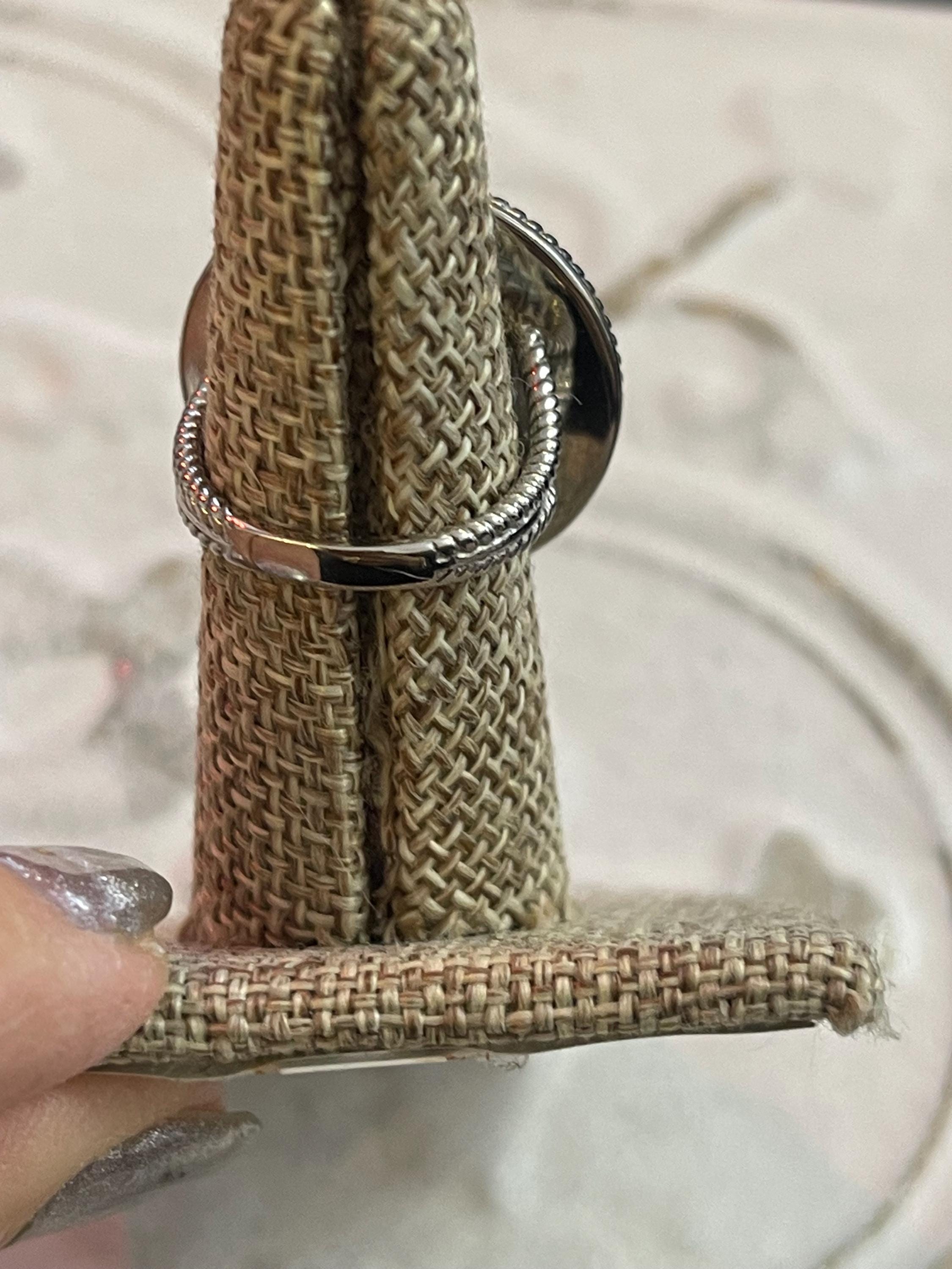 Stainless Steel Polished Labradorite Ring