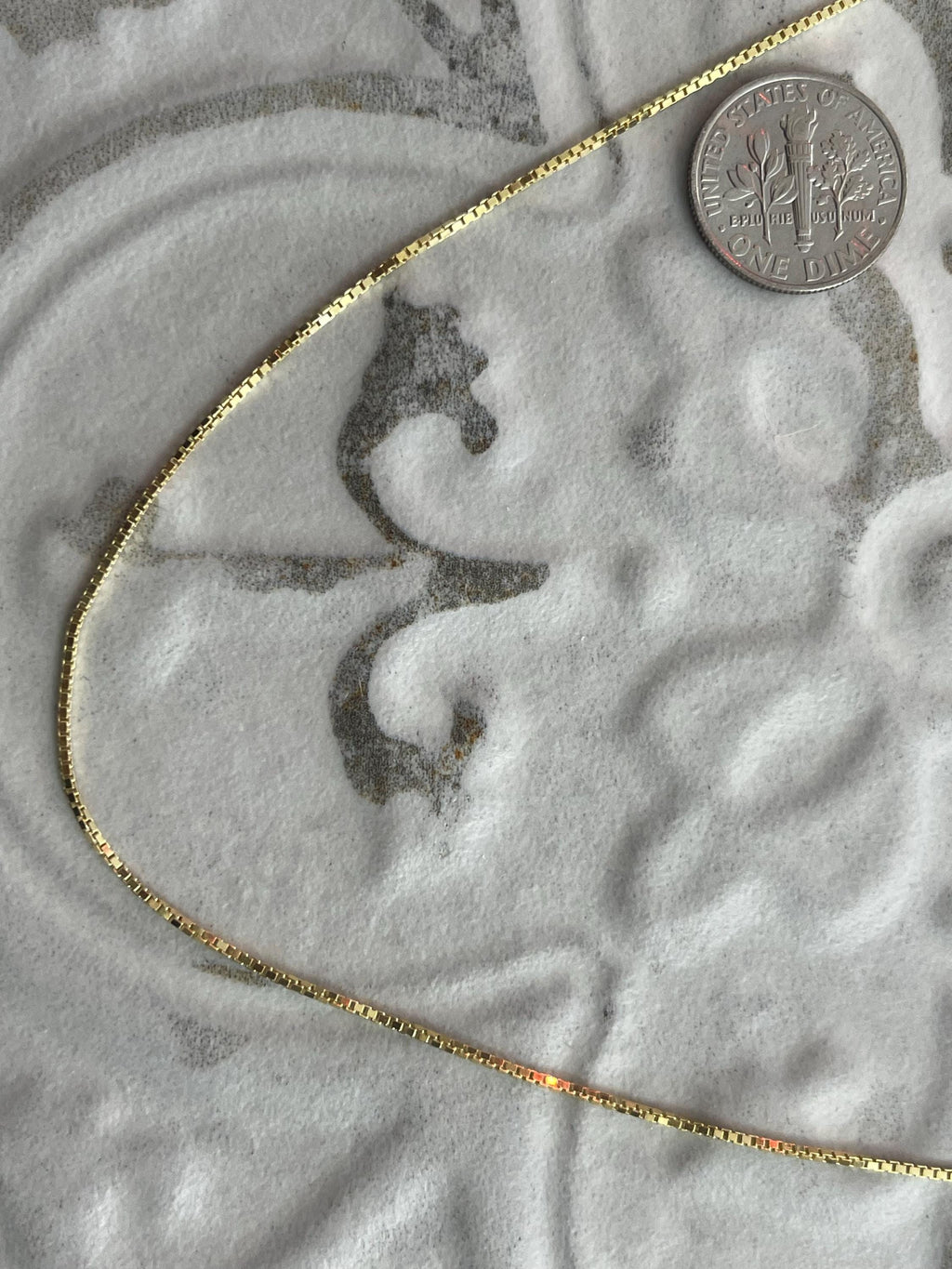 Gold-plated Sterling Silver .90mm Box Chain Necklace