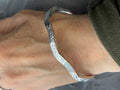 Sterling Silver Wavy Bangle Bracelet