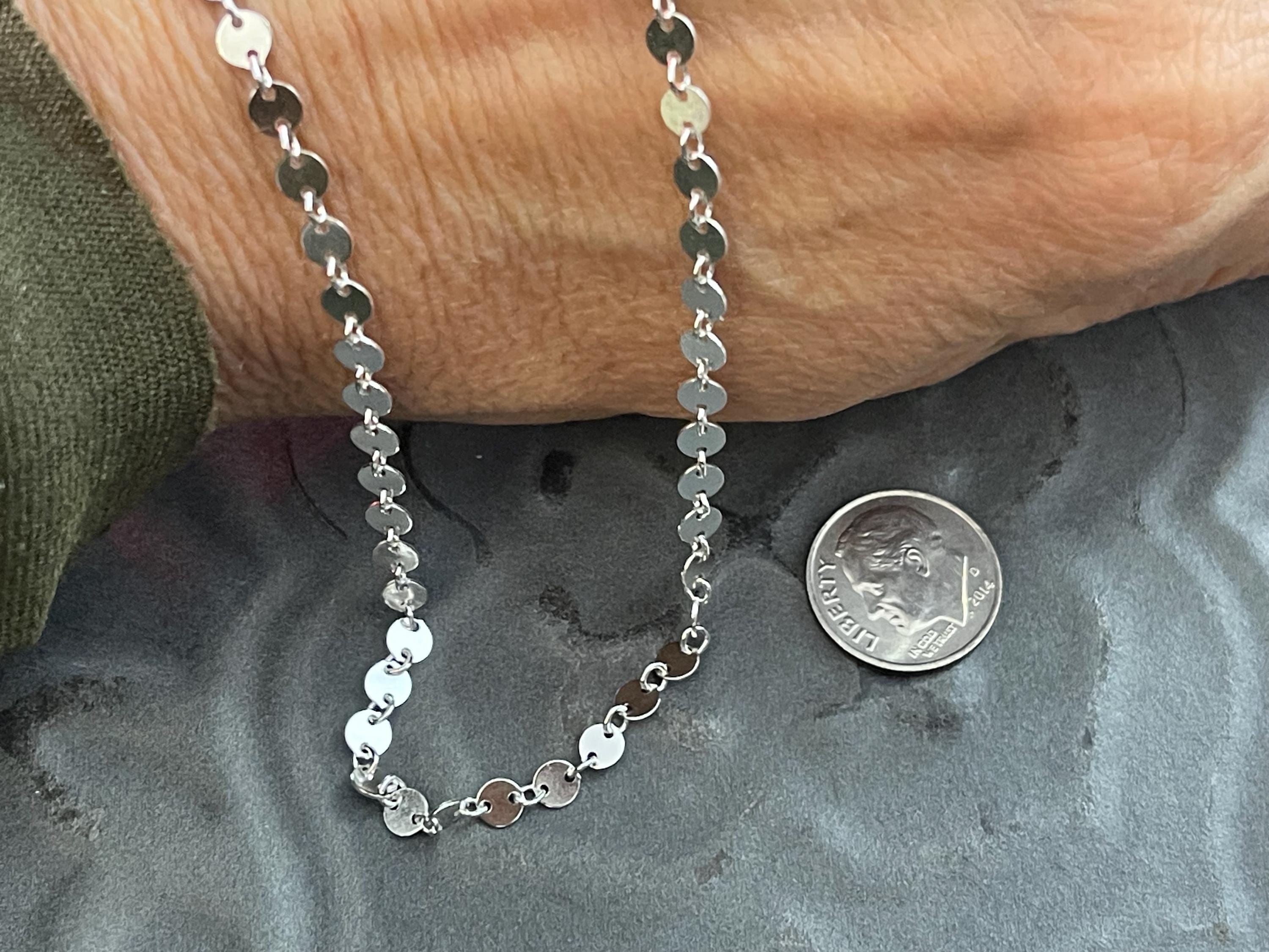 Sterling Silver Circle Link Chain