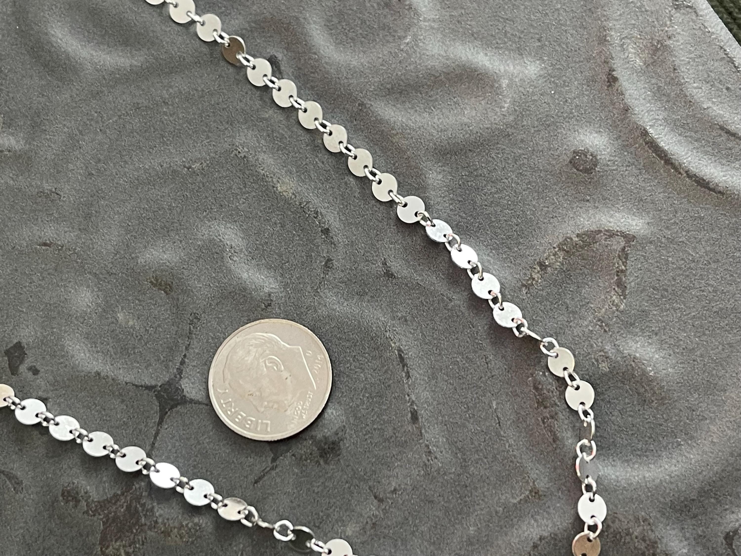 Sterling Silver Circle Link Chain