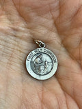 Sterling Silver 15 mm First Communion Medal Charm Pendant