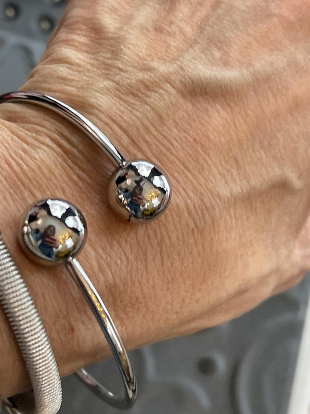 Stainless Steel Flexible Bangle Bracelet