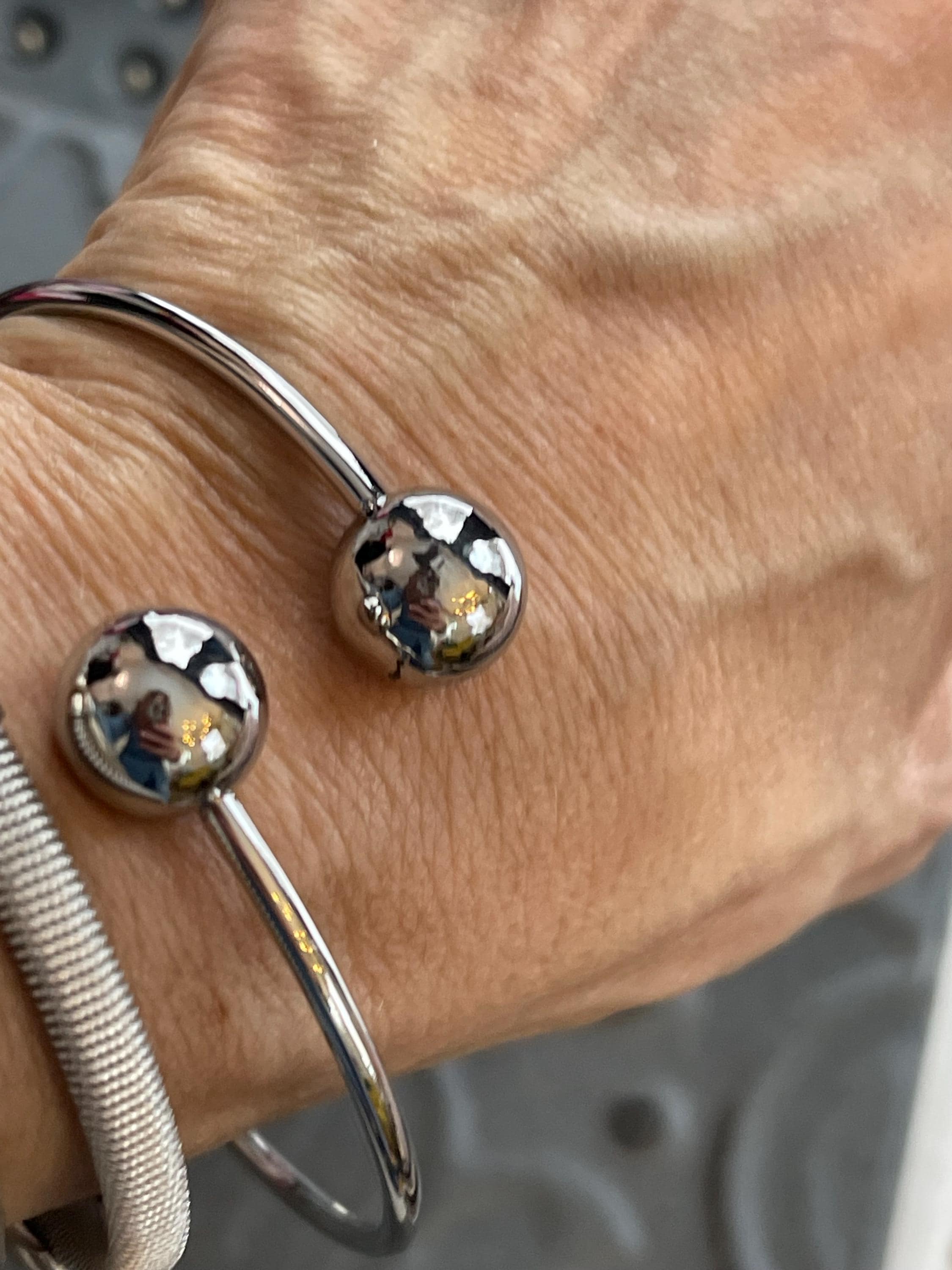 Stainless Steel Flexible Bangle Bracelet
