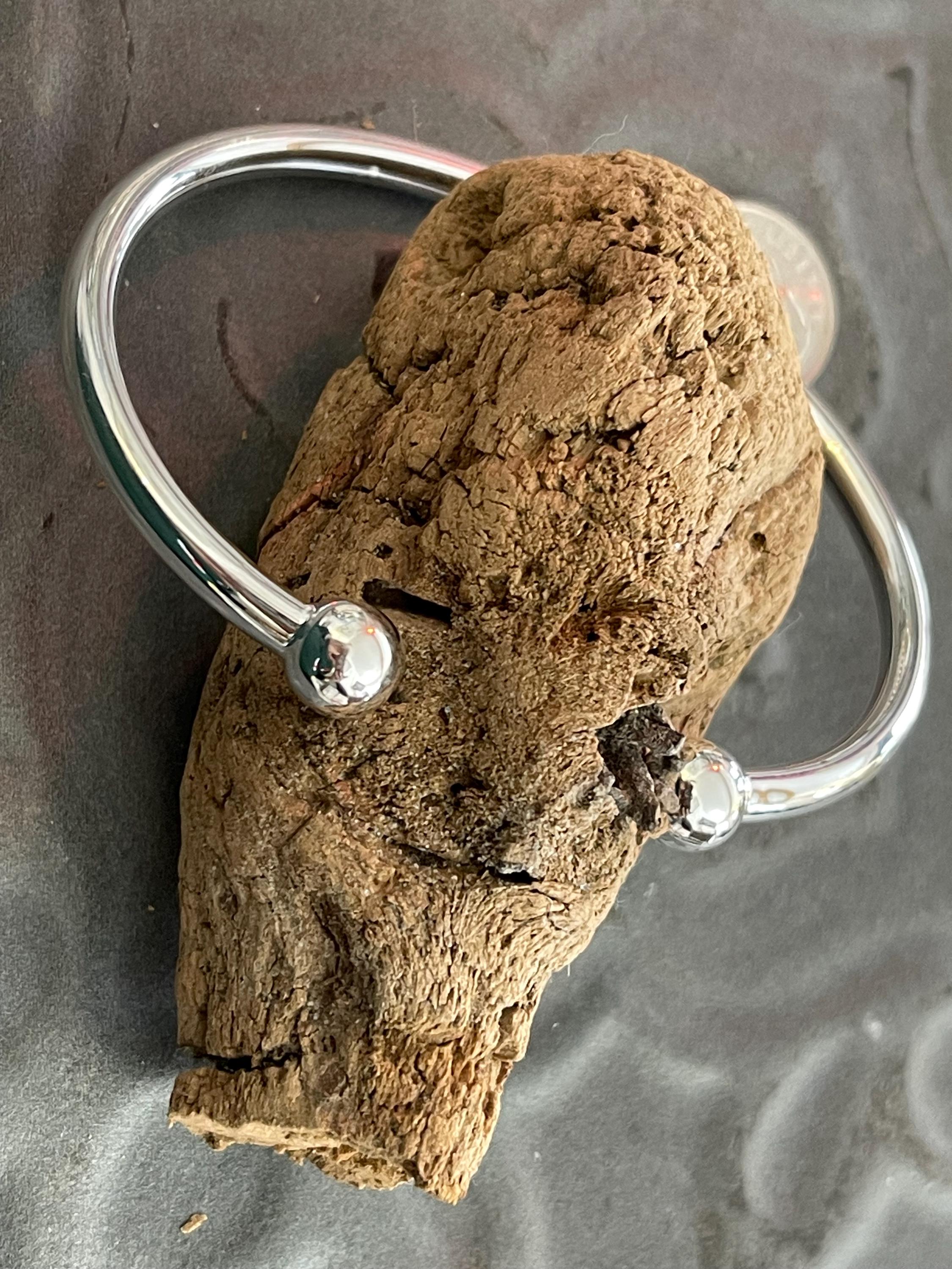 Sterling Silver Bangle Cuff Bracelet