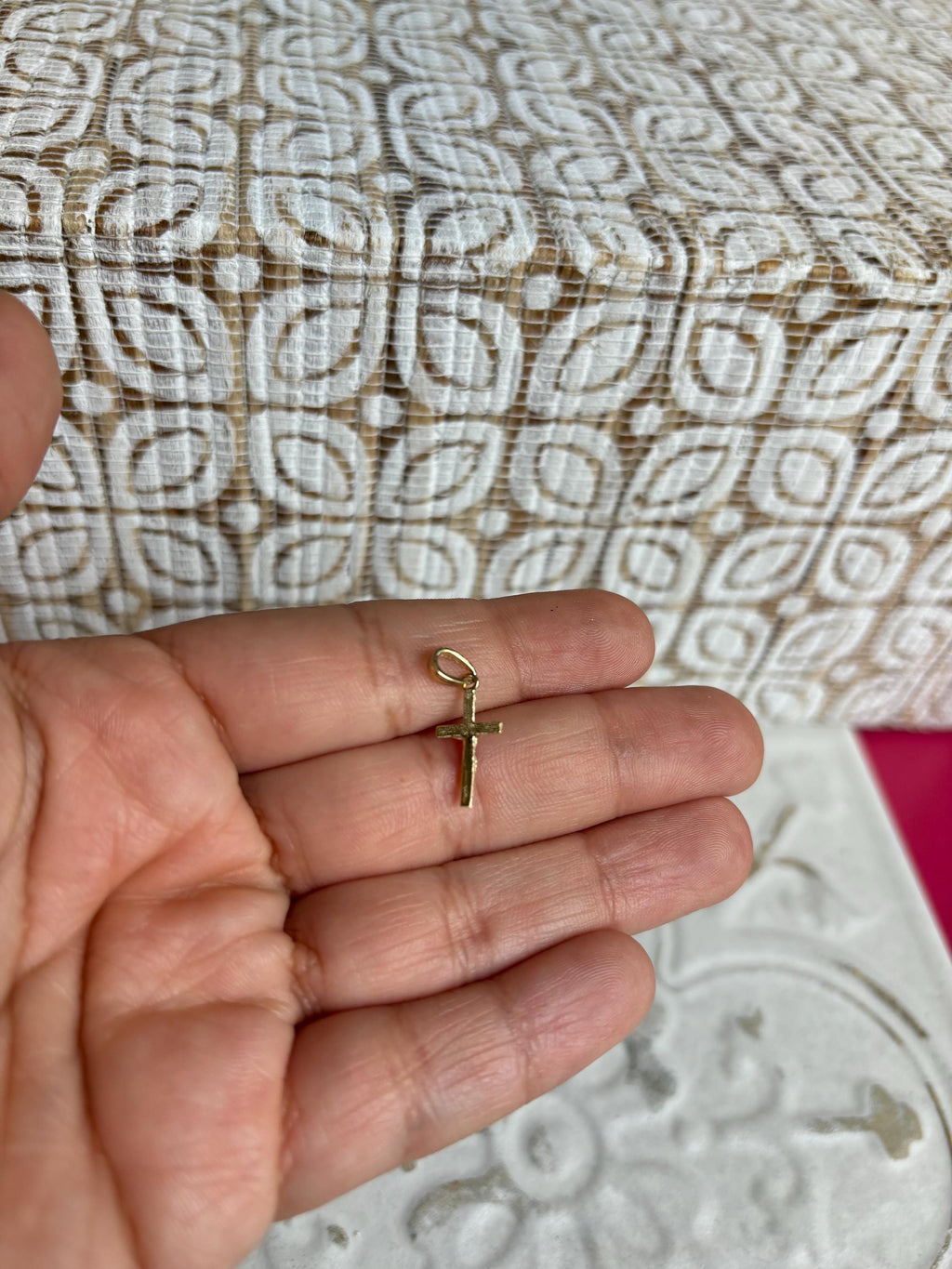 10K Yellow Gold Cross Charm