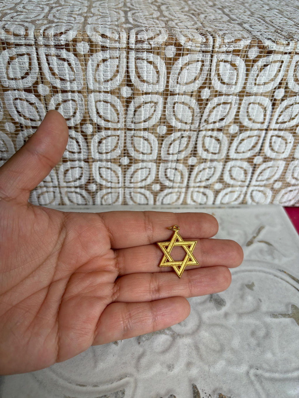 24k Gold-plated Sterling Silver Star of David Pendant