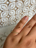 14k Twisted Rope Ring with Flat Detail