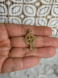 14k Celtic Cross Pendant