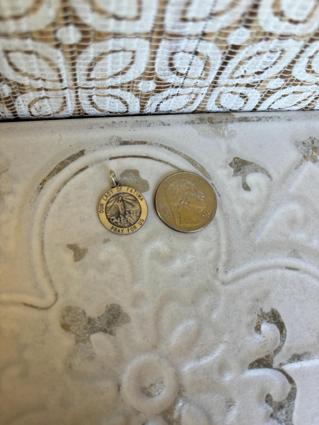 Sterling Silver Our Lady of Fatima Medal
