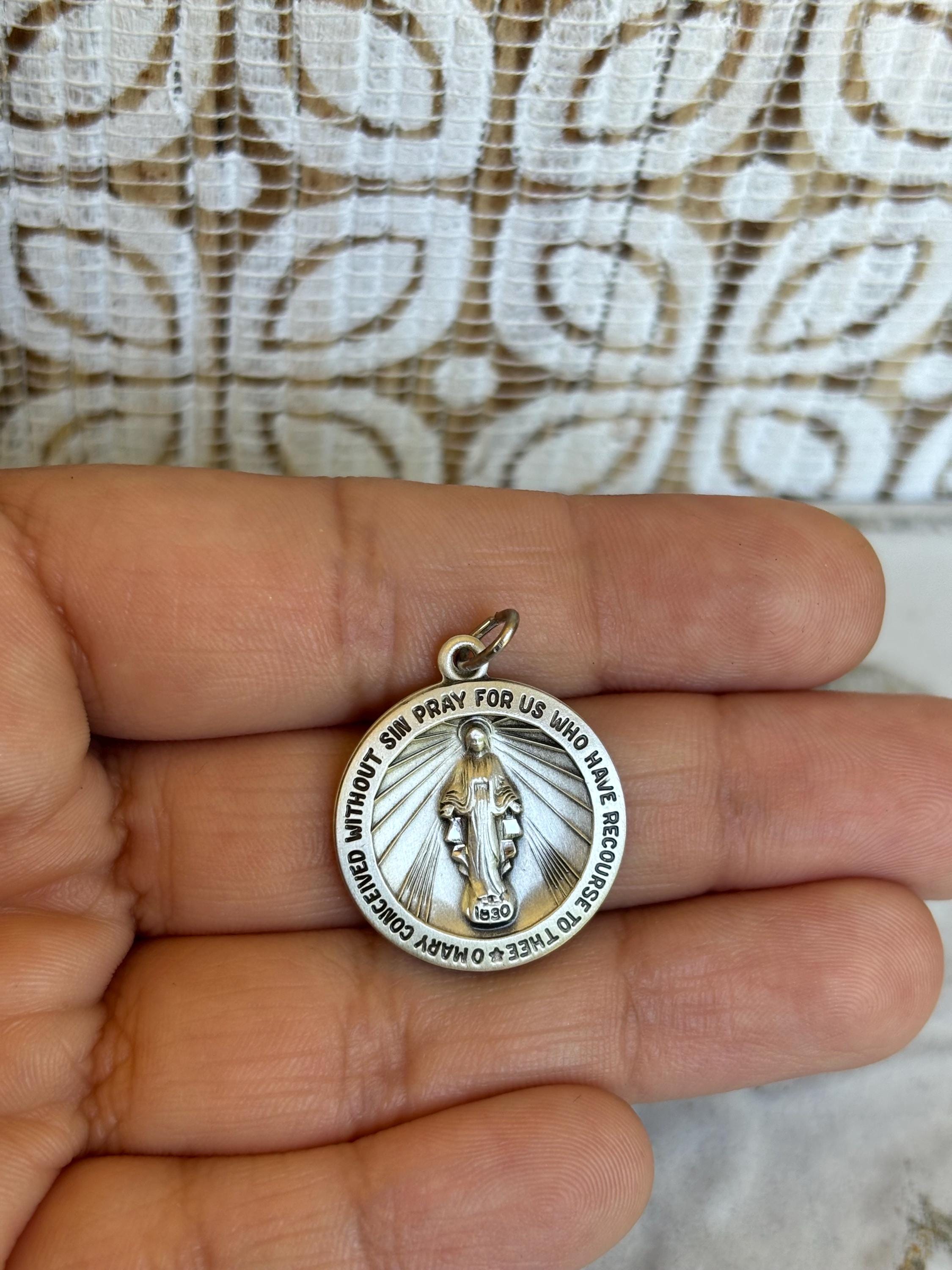 Sterling Silver Miraculous Medal Charm