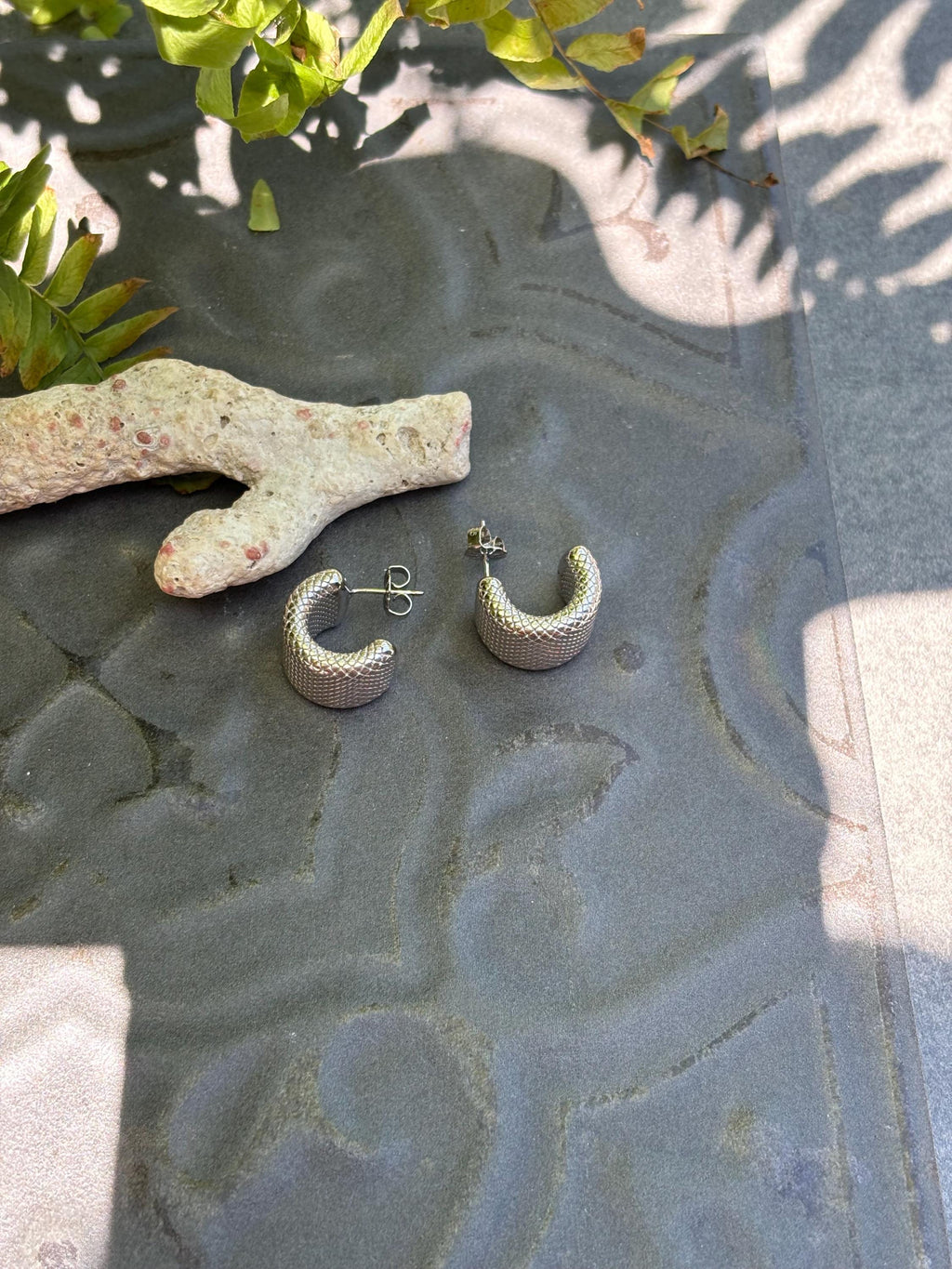 Thick Textured Cuff Earrings