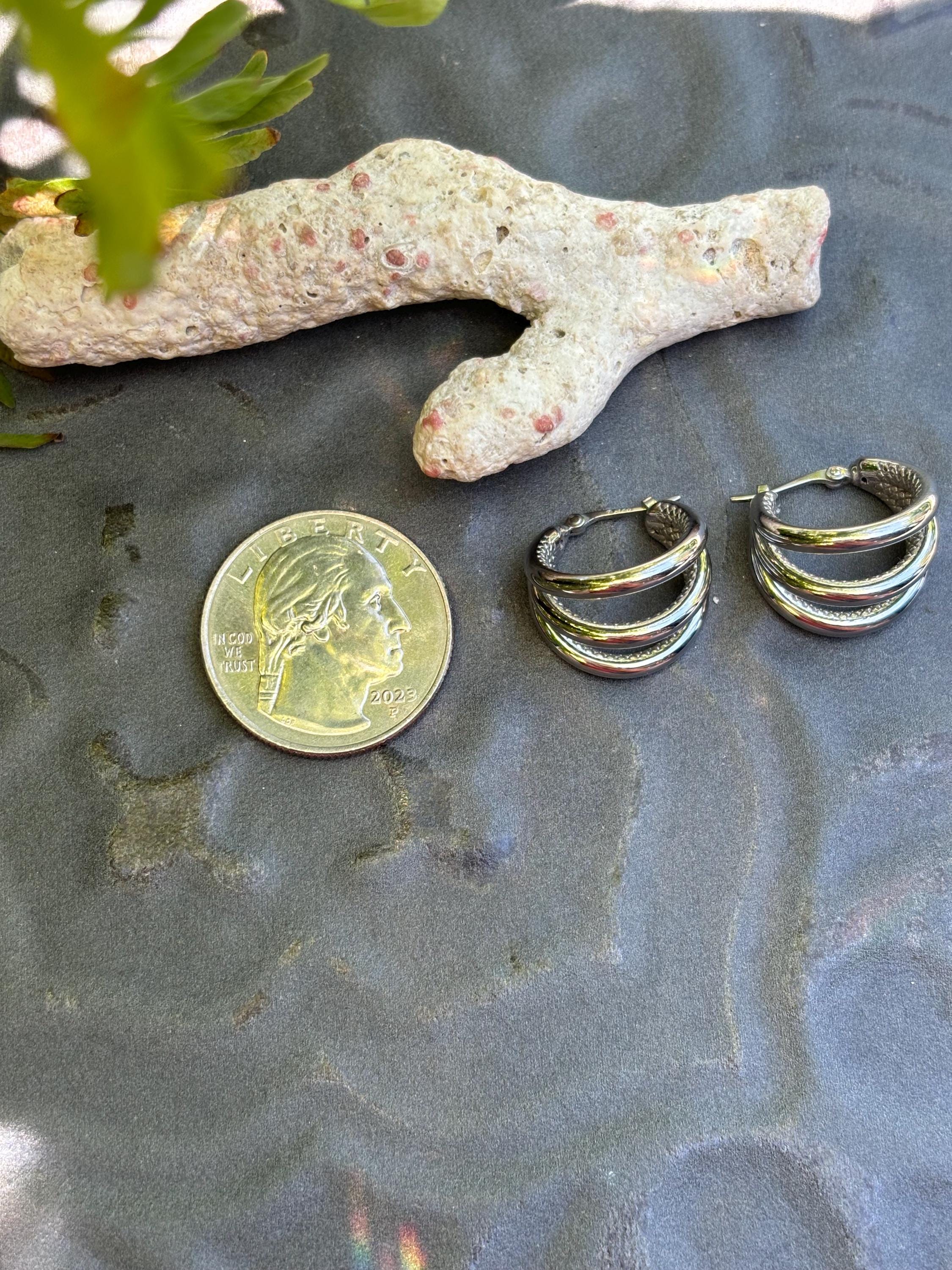 Sterling Silver Small Tube Cage Earrings