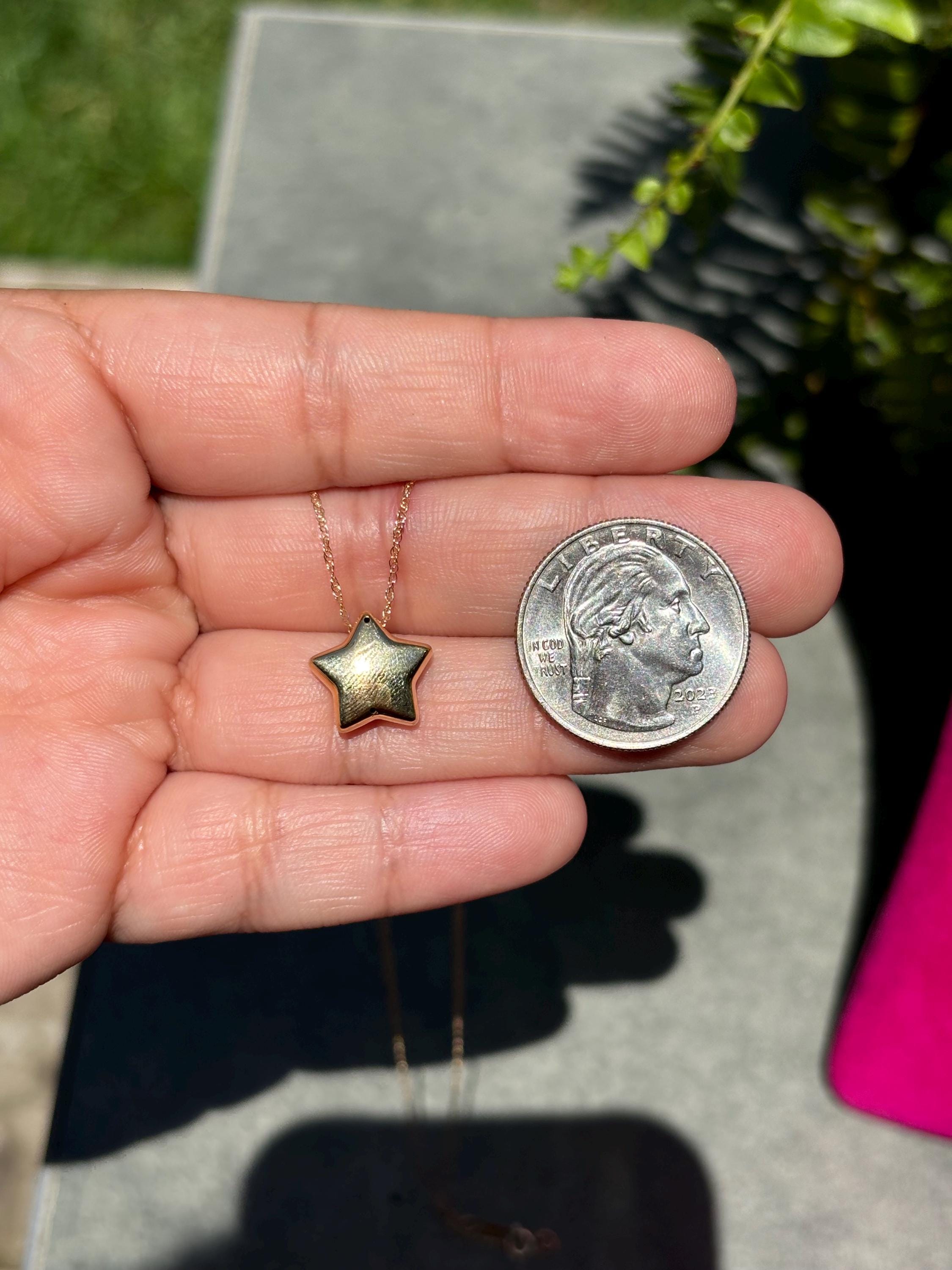 14K Gold Star Necklace
