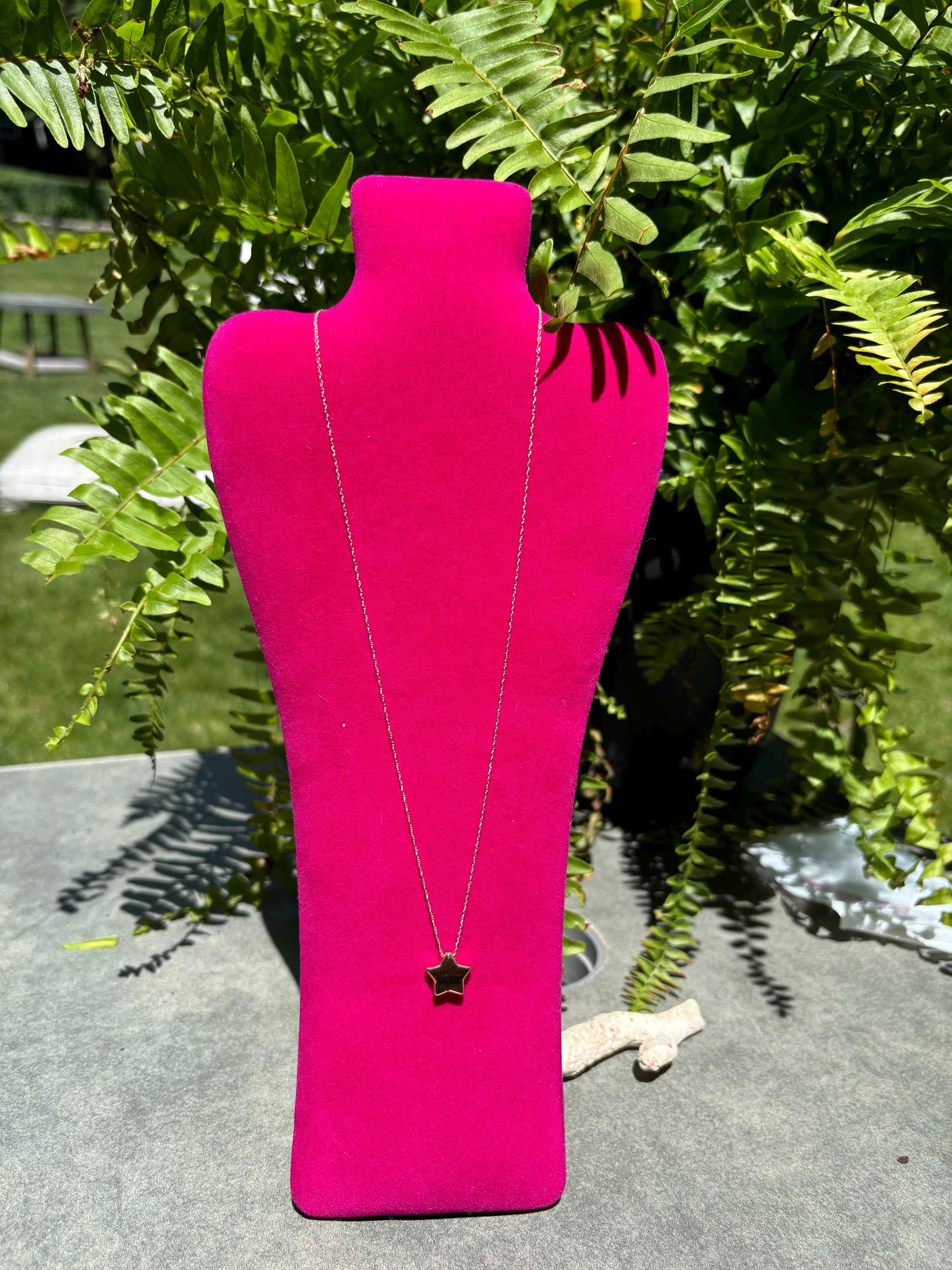 14K Gold Star Necklace