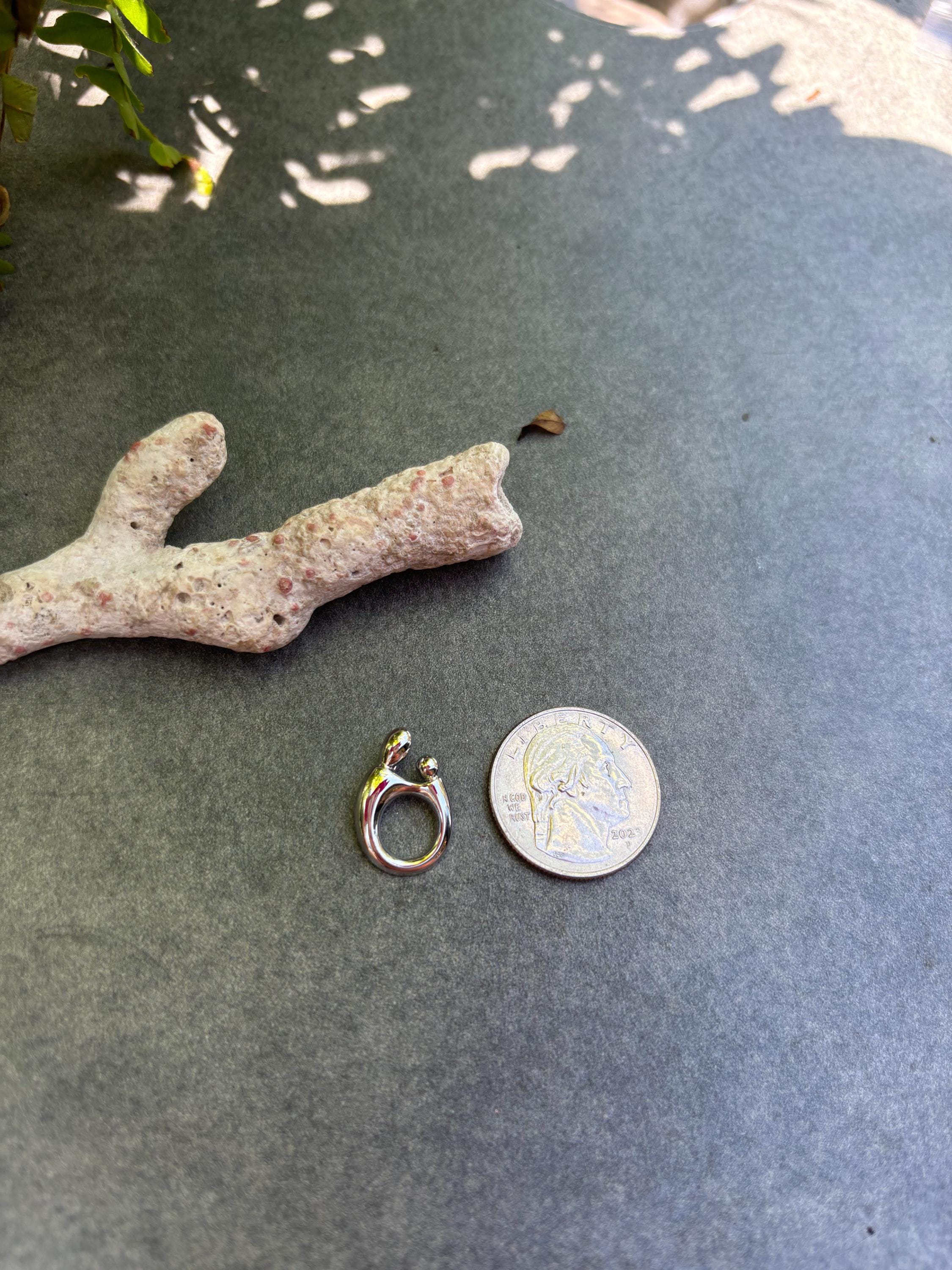 Sterling Silver Mother and Child Pendant