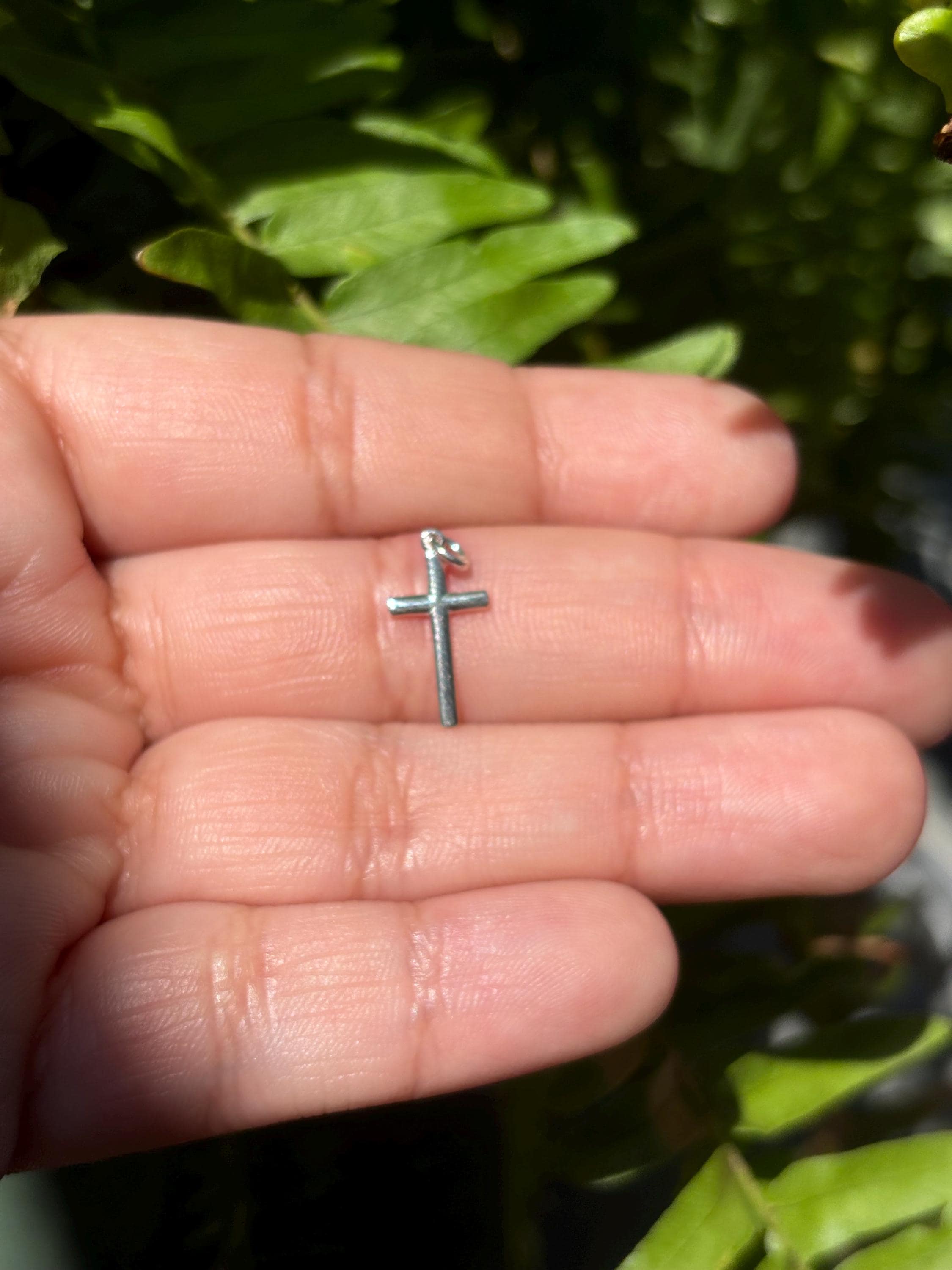 Sterling Silver Mini Cross Charm