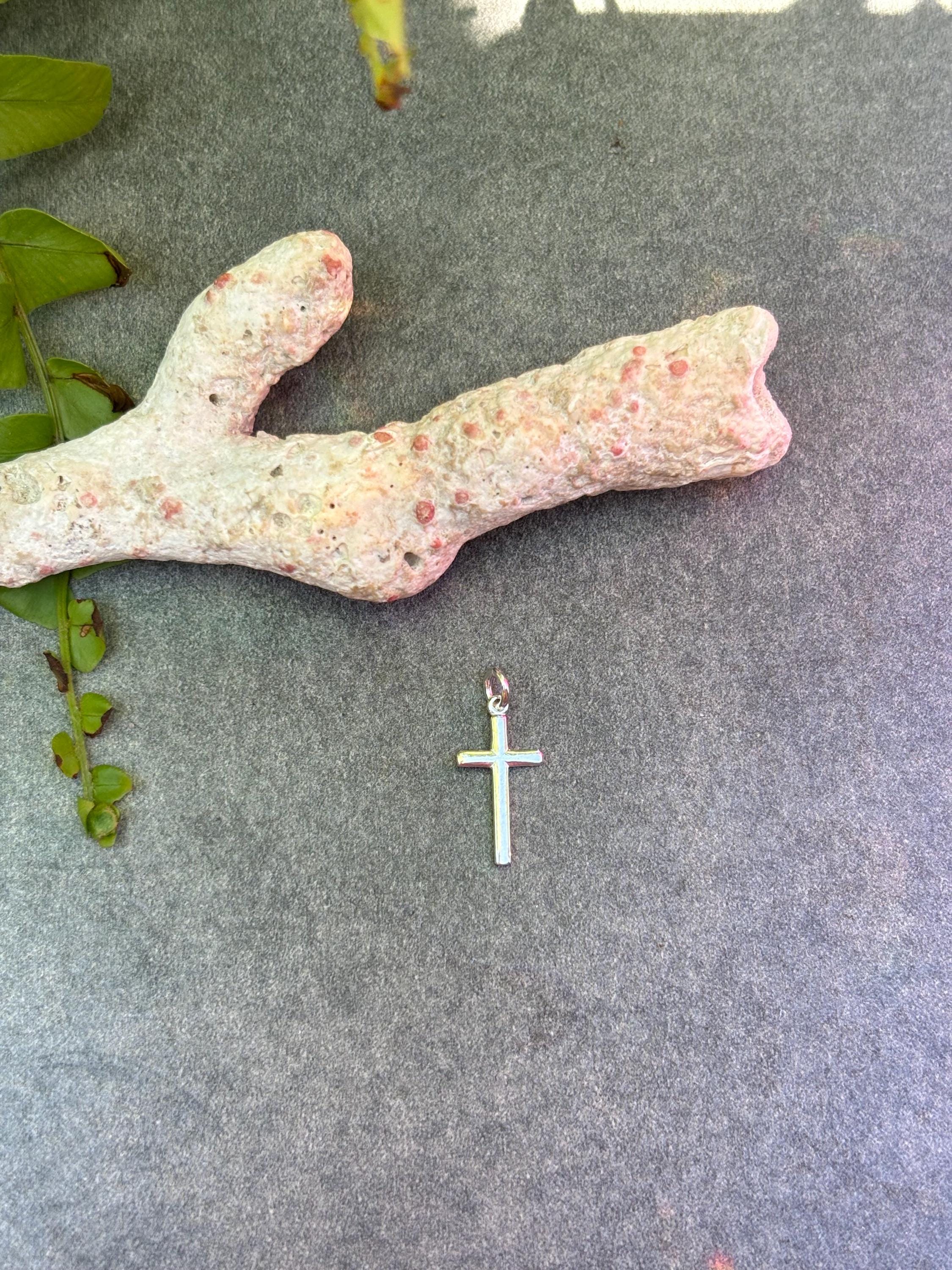 Sterling Silver Mini Cross Charm