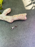 White Silver Star Fish Sparkly Pendant