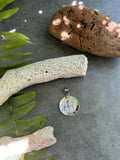 14K White Gold Satin Polished Hollow Pope Francis Medal