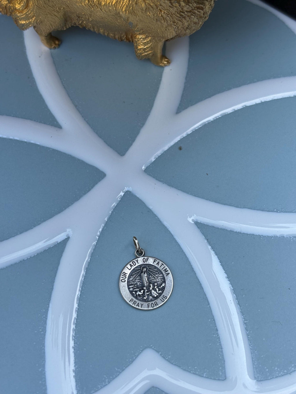 Sterling Silver Our Lady of Fatima Medal