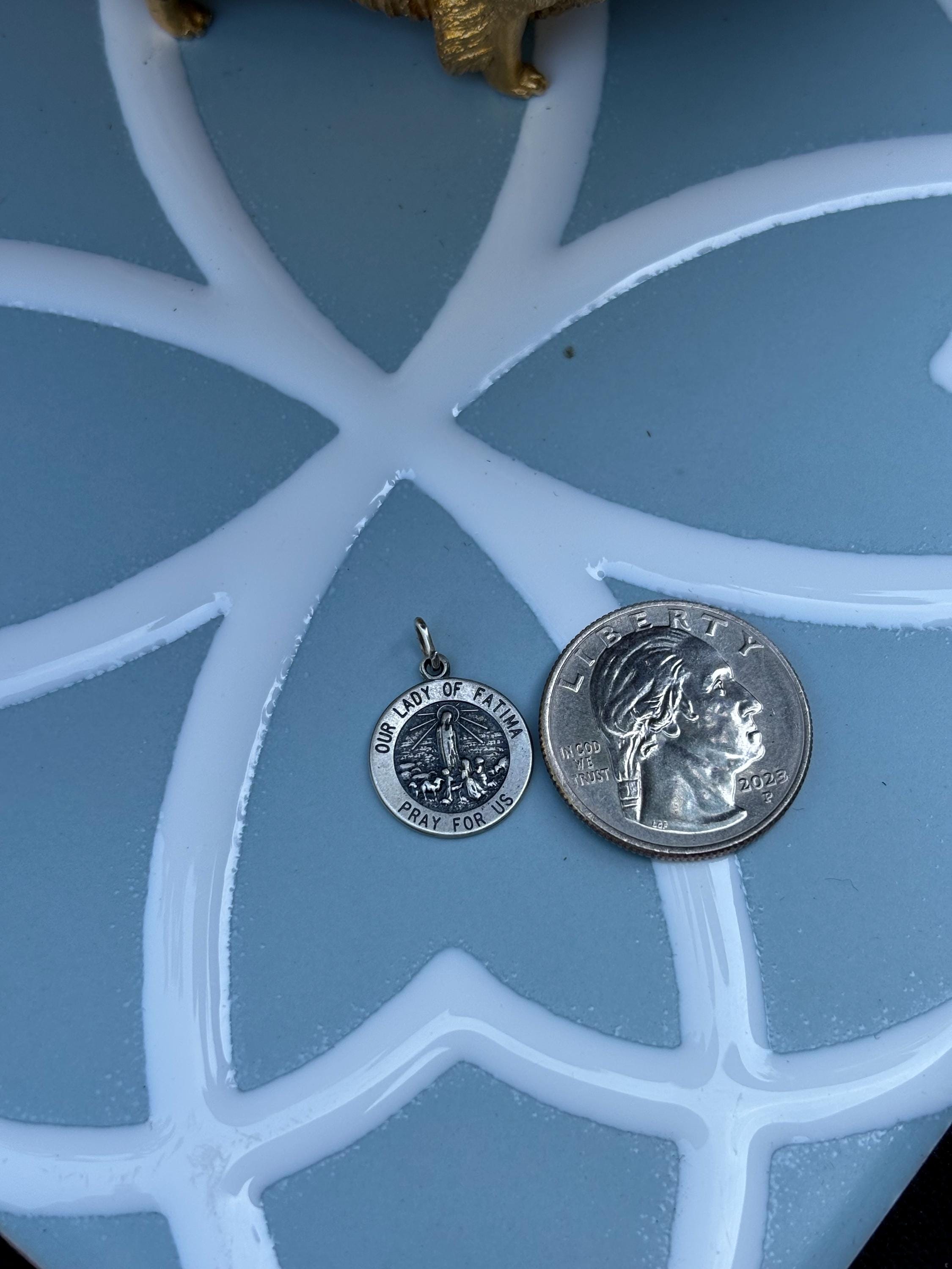 Sterling Silver Our Lady of Fatima Medal