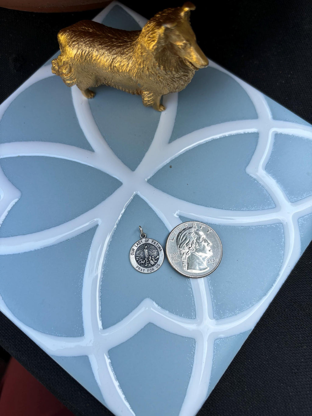 Sterling Silver Our Lady of Fatima Medal