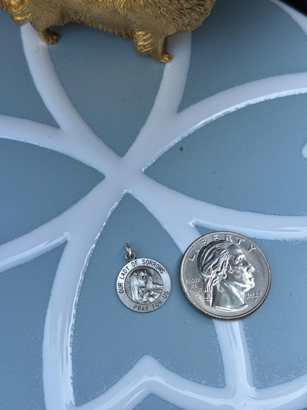 Our Lady of Sorrows Medal- Sterling Silver
