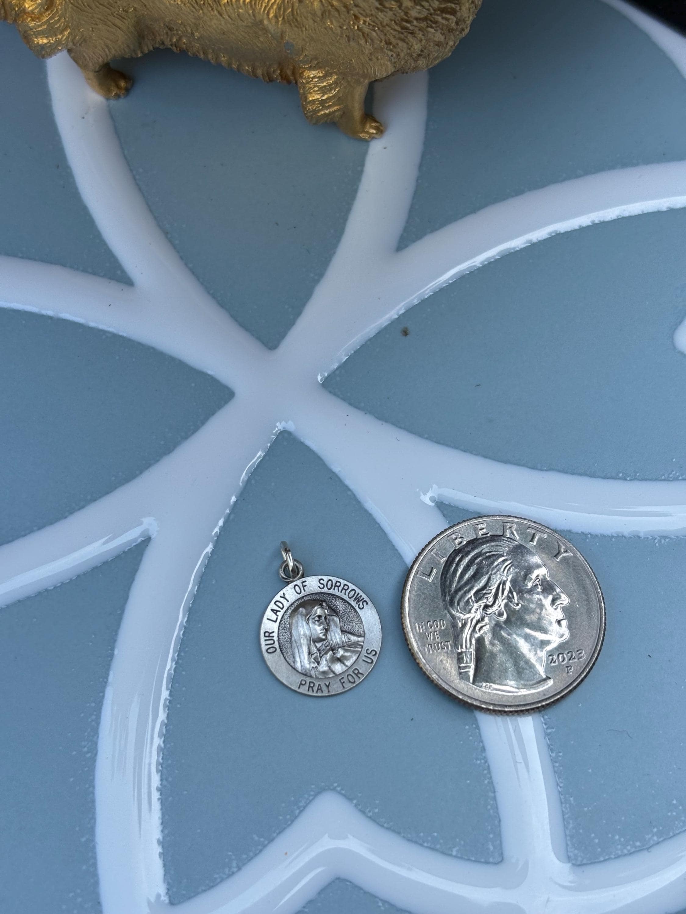 Our Lady of Sorrows Medal- Sterling Silver