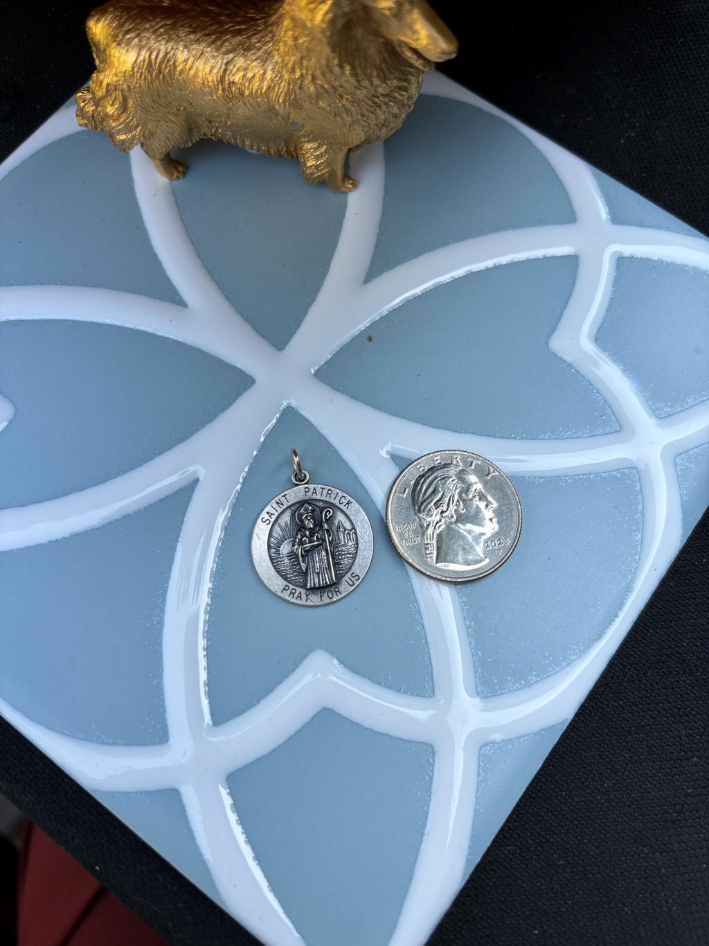 Saint Patrick Medal- Sterling Silver
