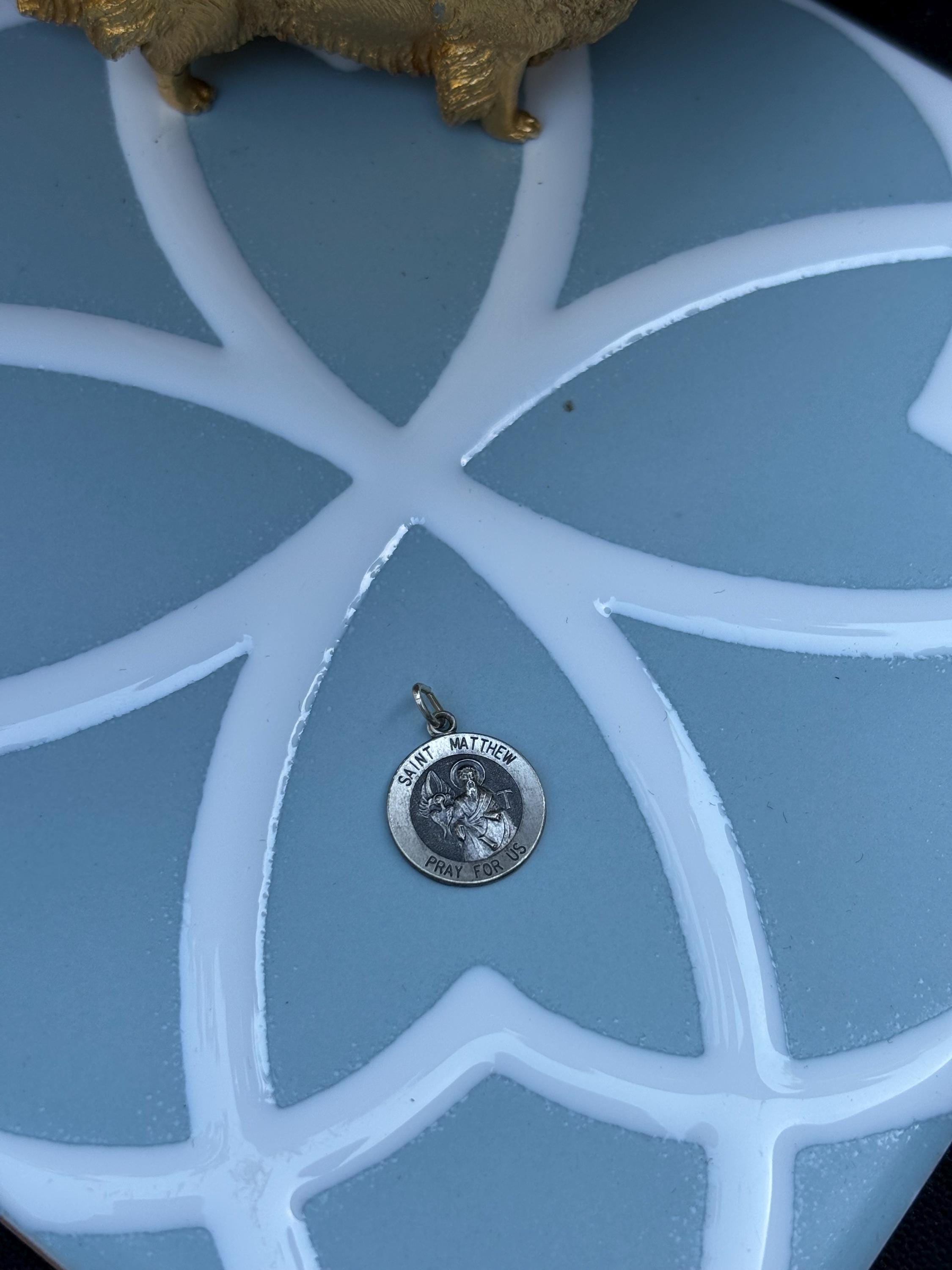 Saint Matthew Medal- Sterling Silver