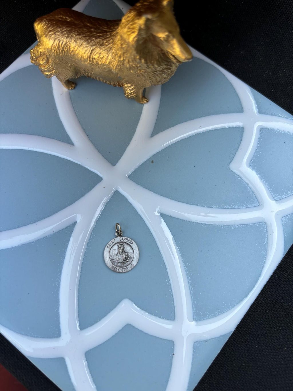 St. Barbara Medal- Sterling Silver