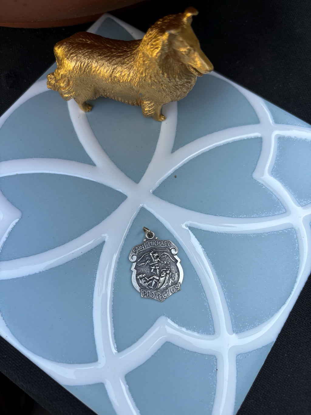 Sterling Silver- St. Michael Shield Medal