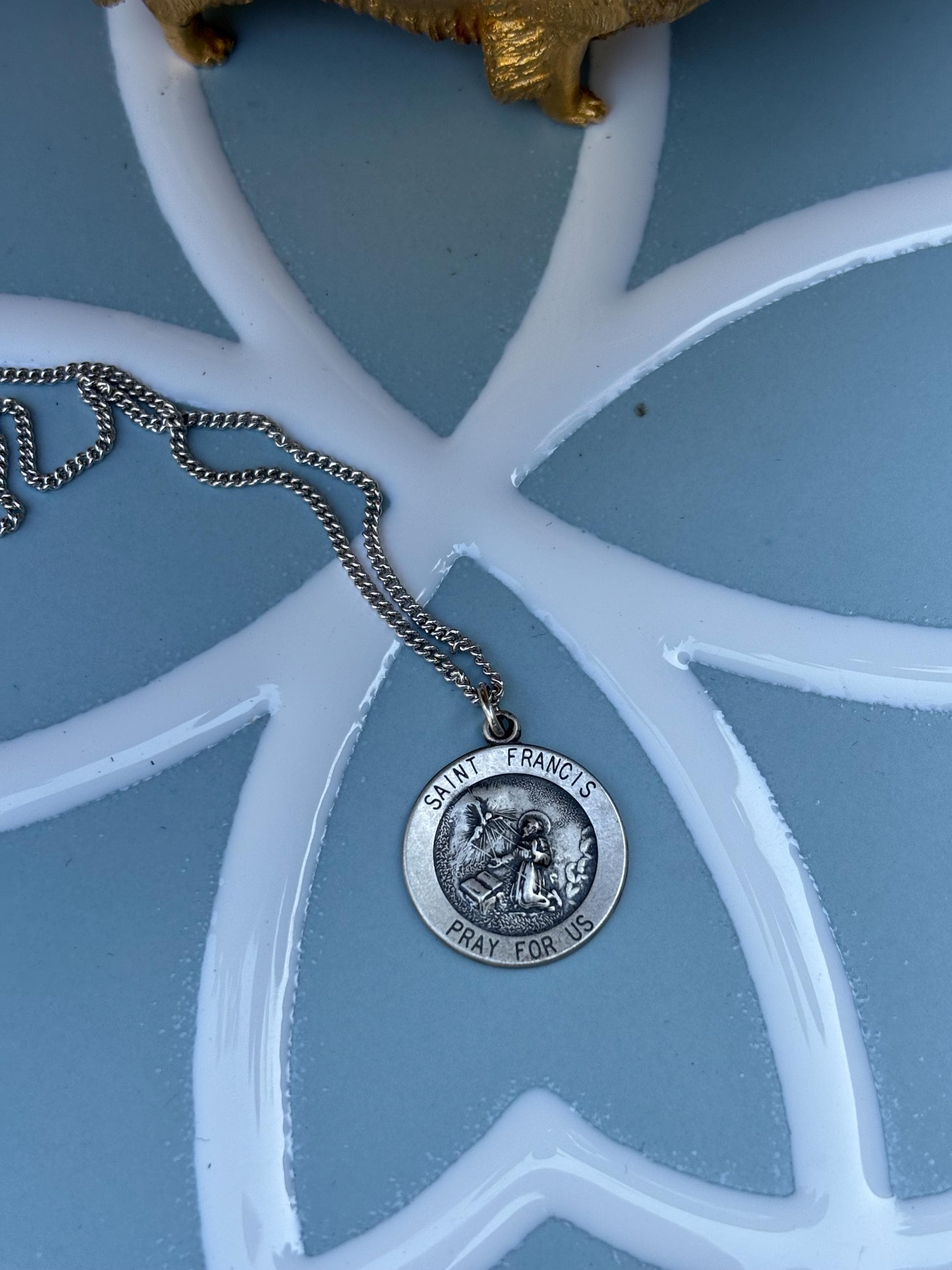 St. Francis of Assisi Medal 18" Necklace