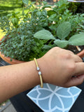 Sterling Silver Yellow Gold Plated Bangel