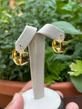 Sterling Silver Gold Plated Hoop Earrings