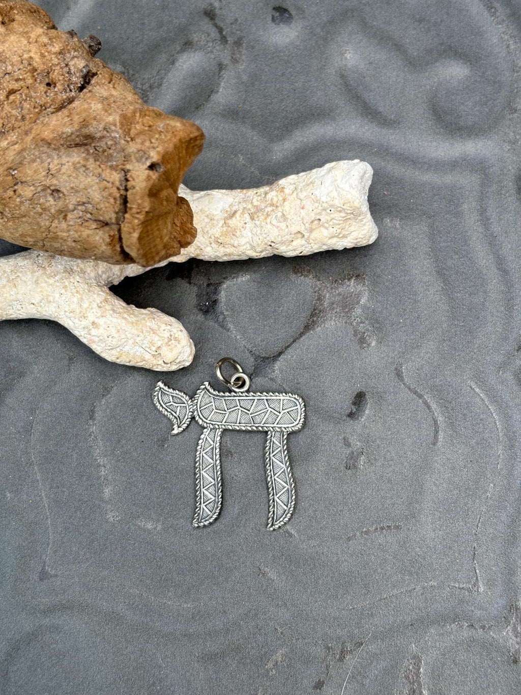 Sterling Silver Chai Pendant