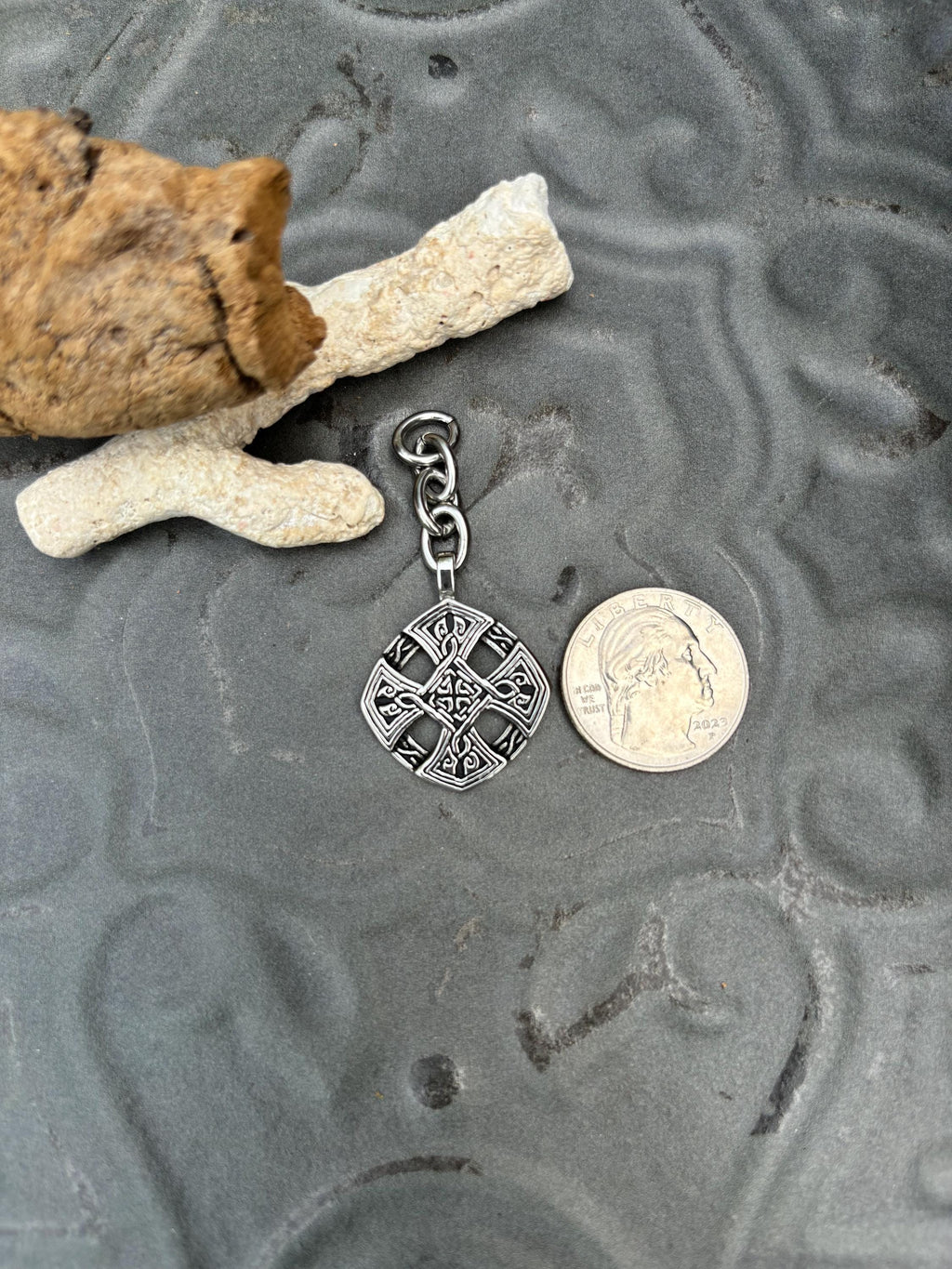 Stainless Steel Celtic Cross Charm