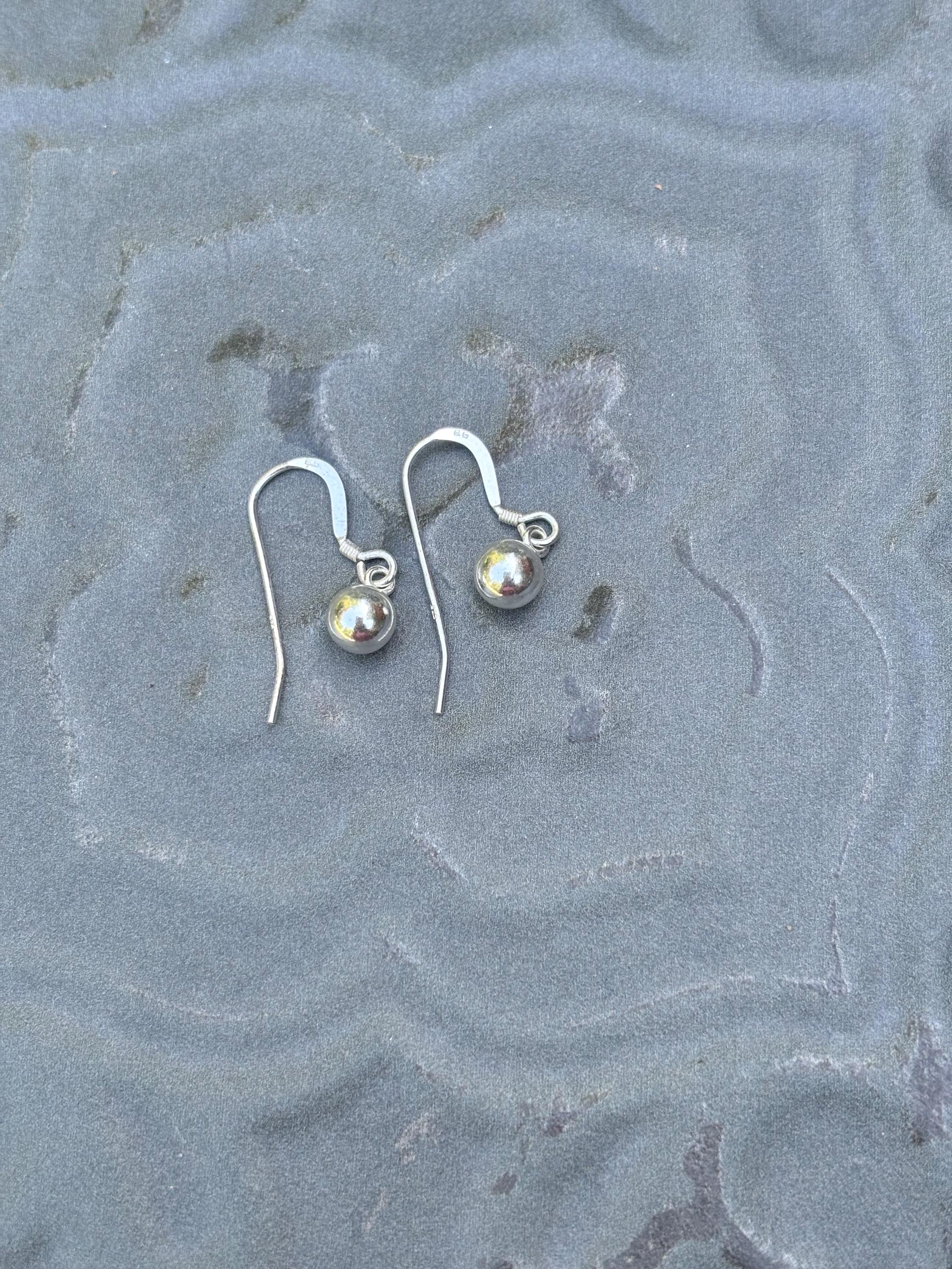 Sterling Silver Basic Ball Earrings