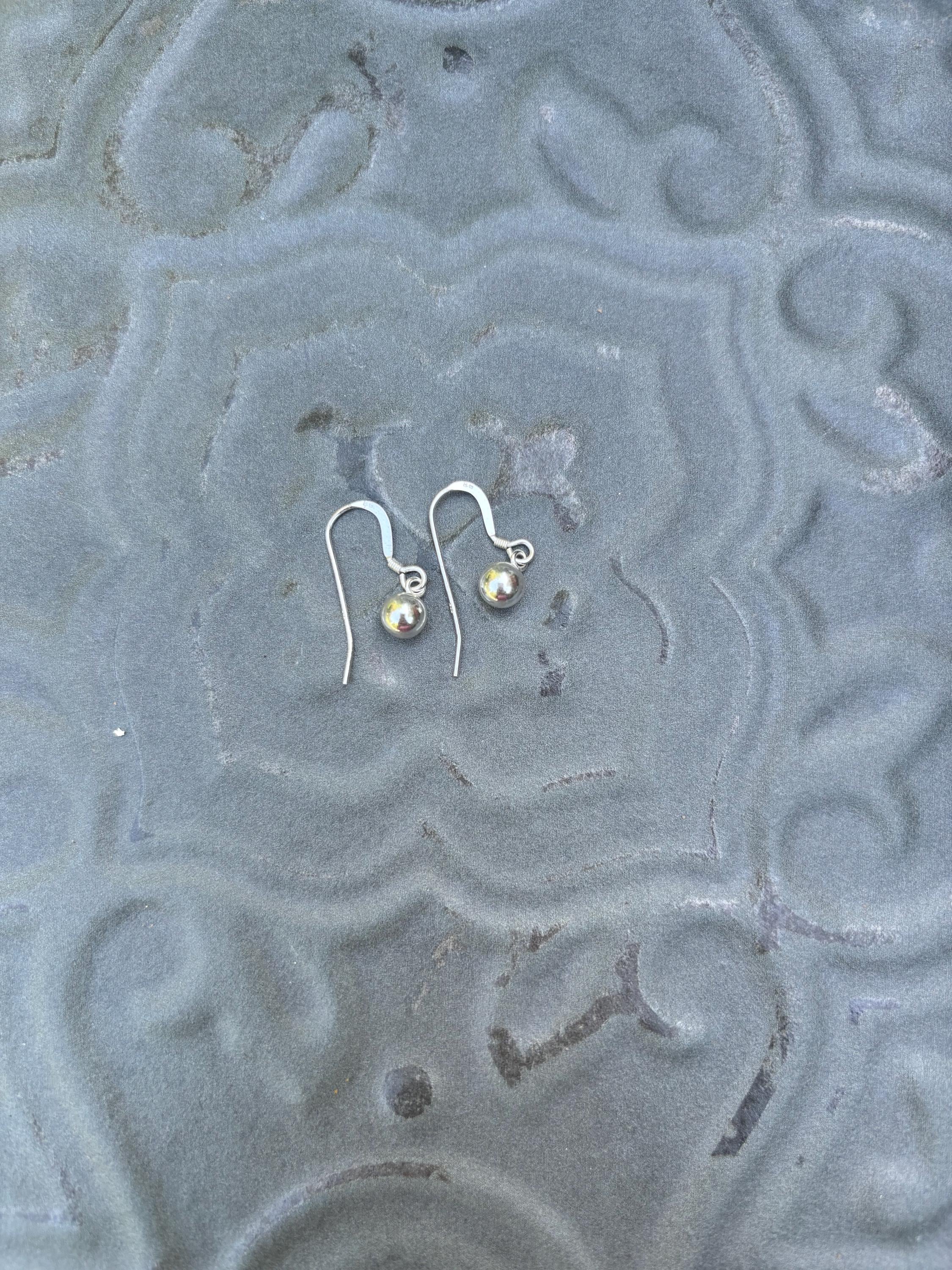 Sterling Silver Basic Ball Earrings