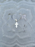 White Gold Mini Cross Charm