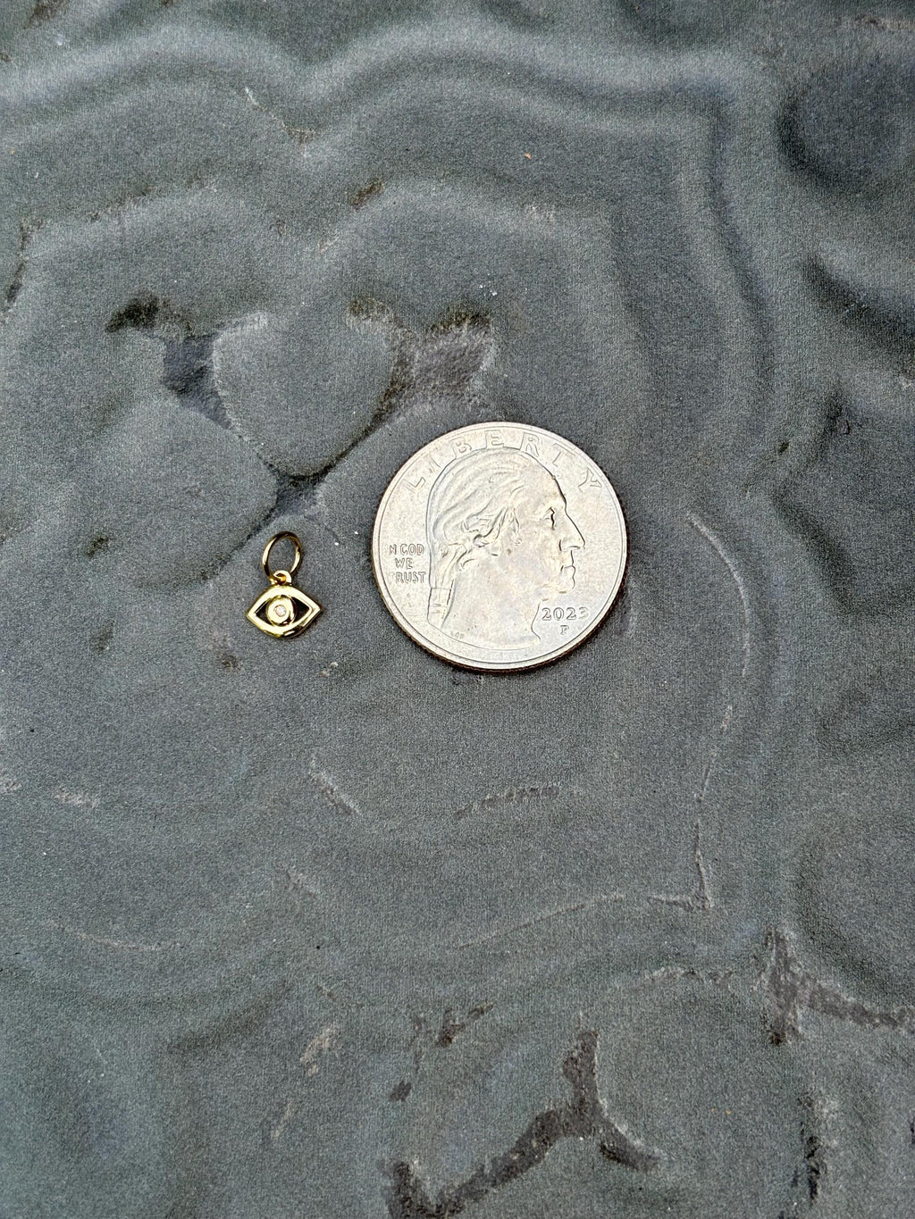 Gold Mini Third Eye Charm