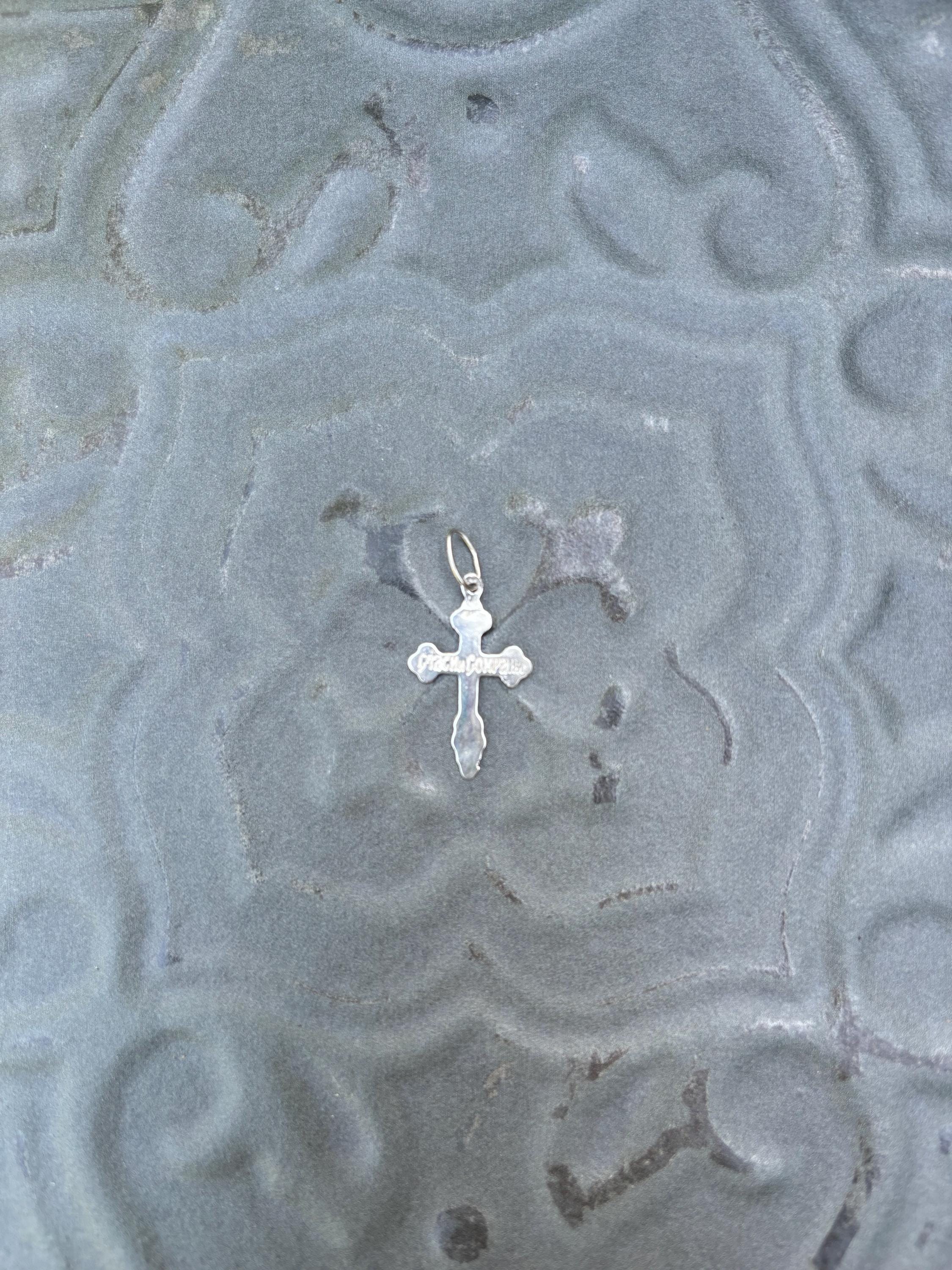 Sterling Silver Eastern Orthodox Cross Charm