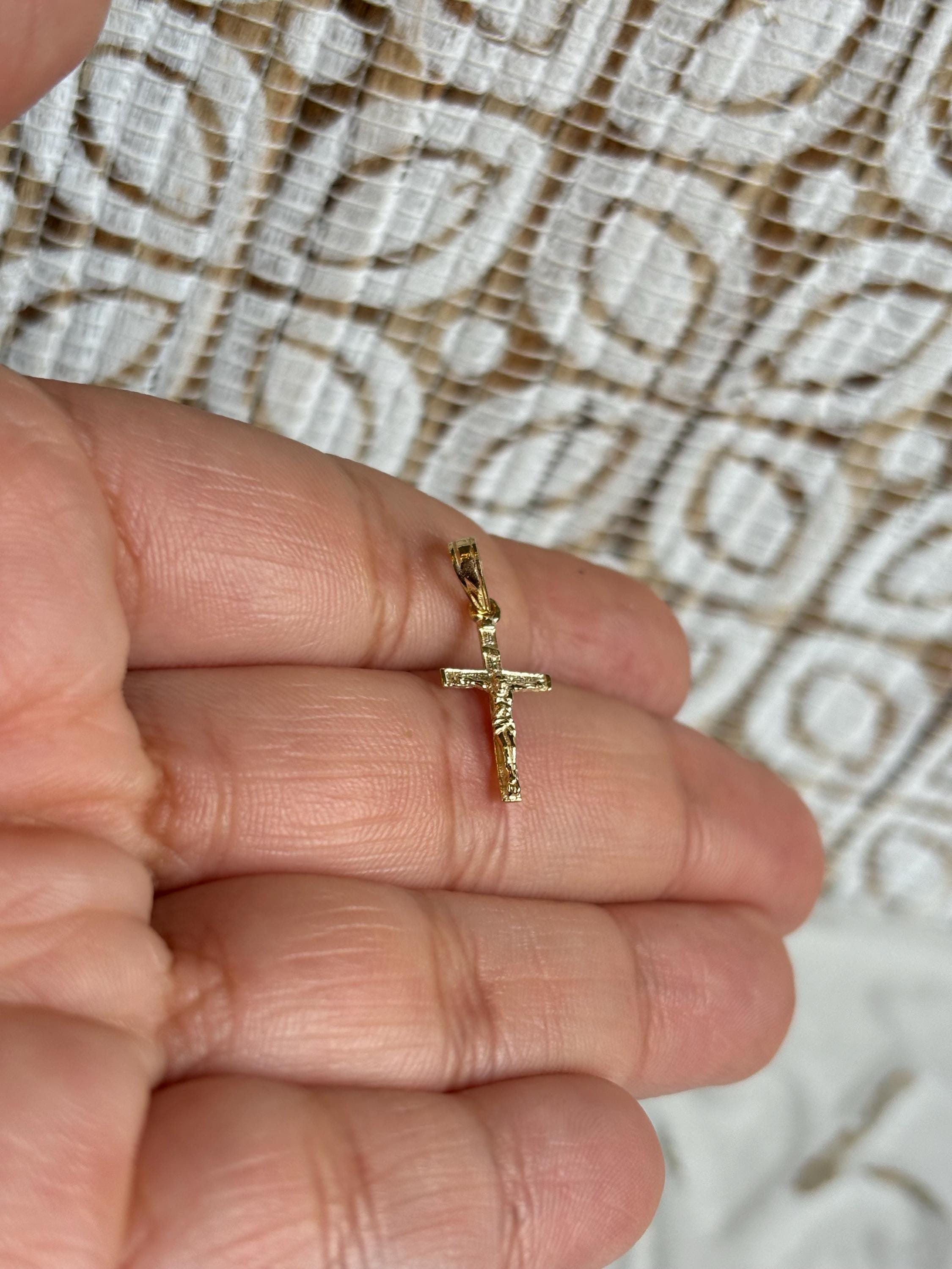 10K Yellow Gold Cross Charm