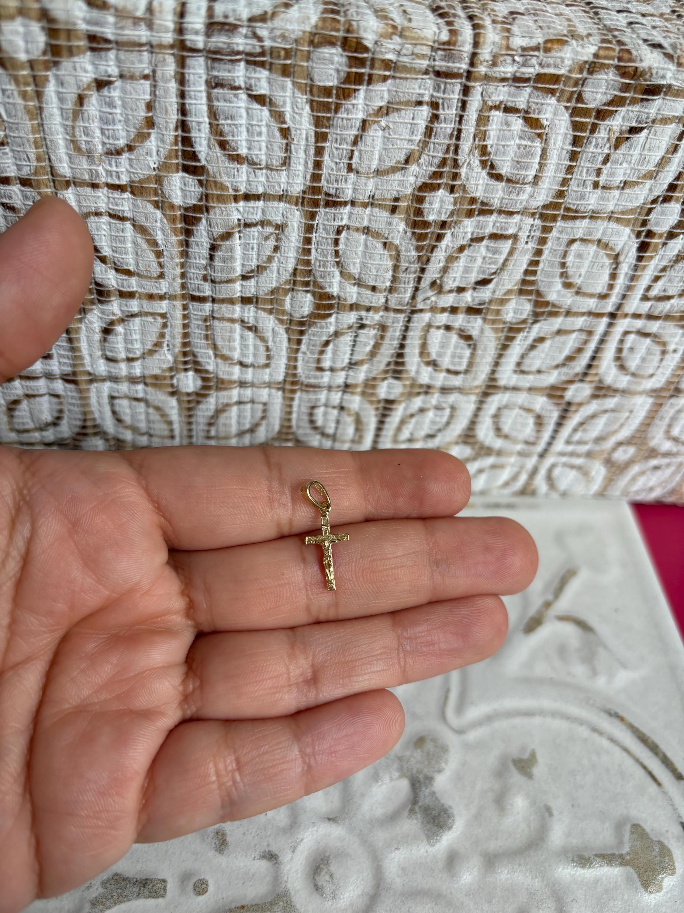 10K Yellow Gold Cross Charm