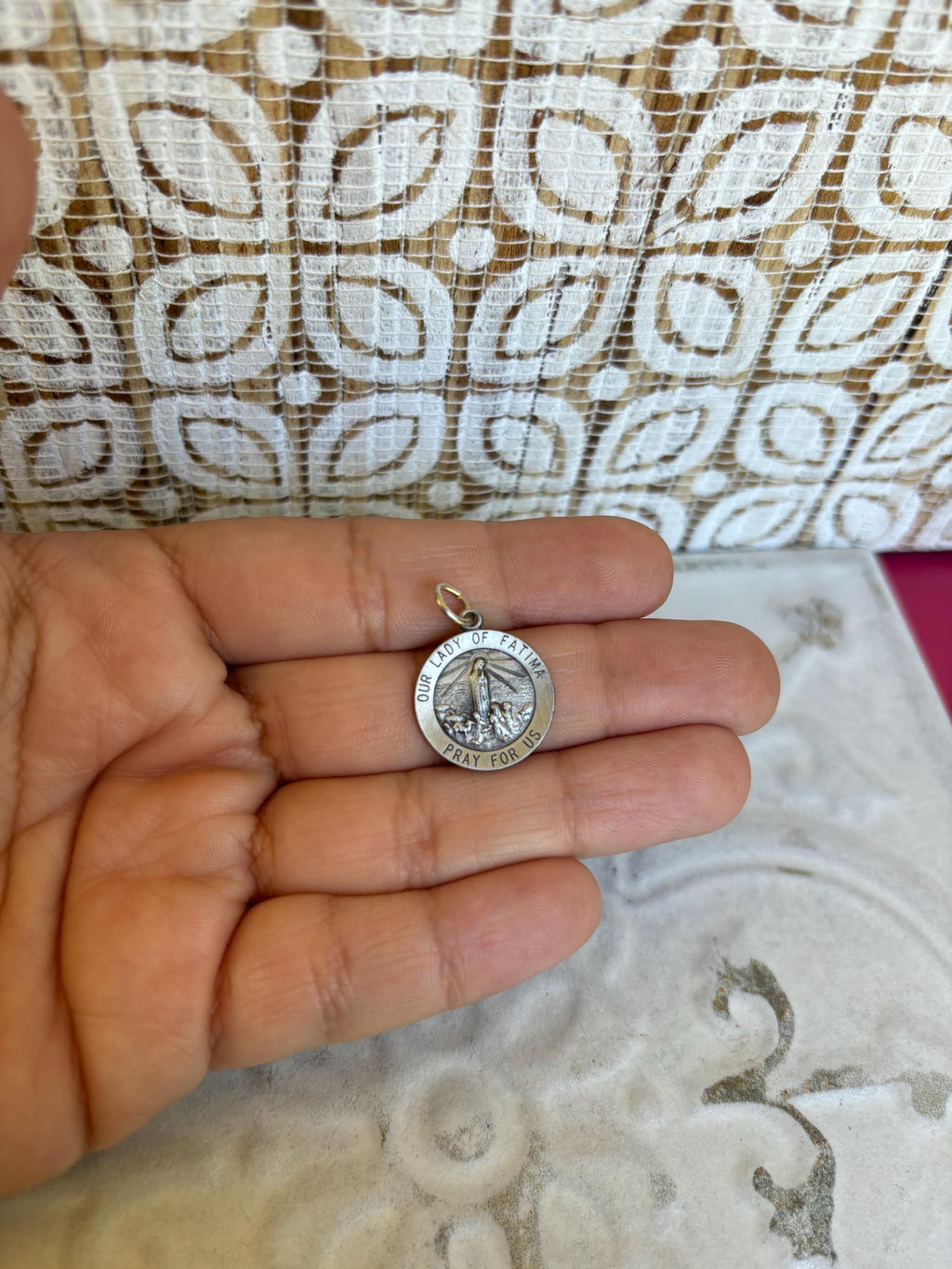 Sterling Silver Our Lady of Fatima Medal