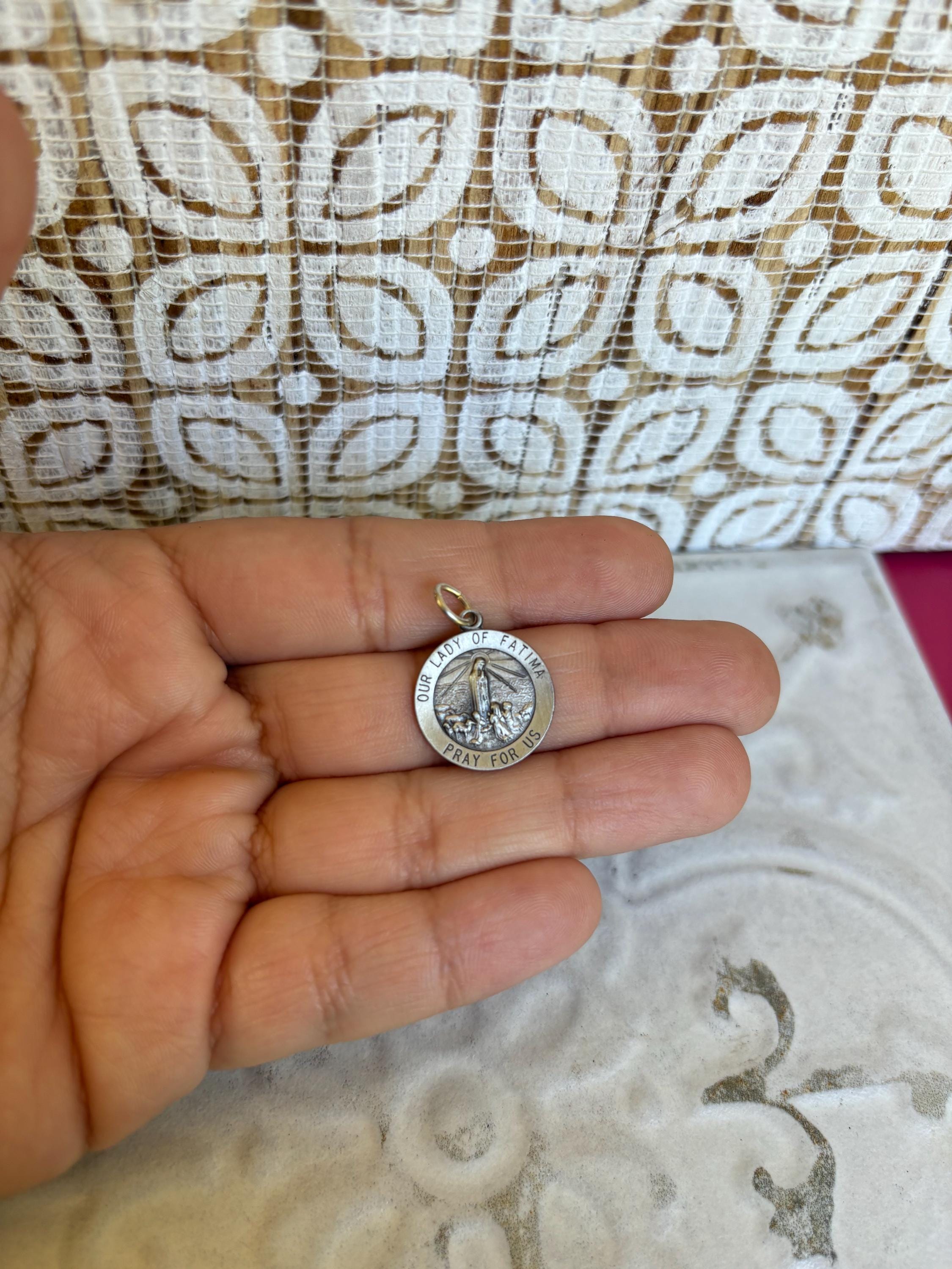 Sterling Silver Our Lady of Fatima Medal